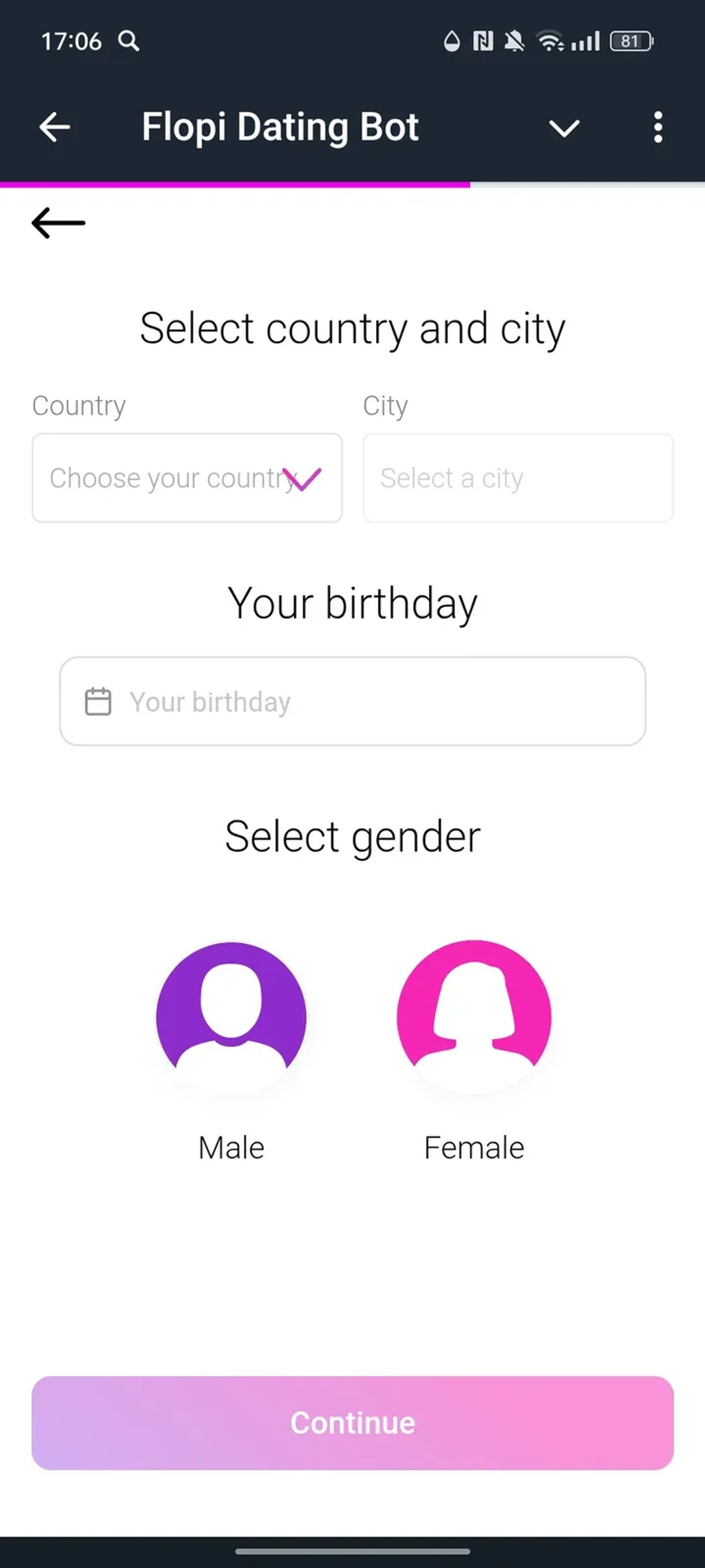 Flopi Dating Bot Telegram Screenshot 2