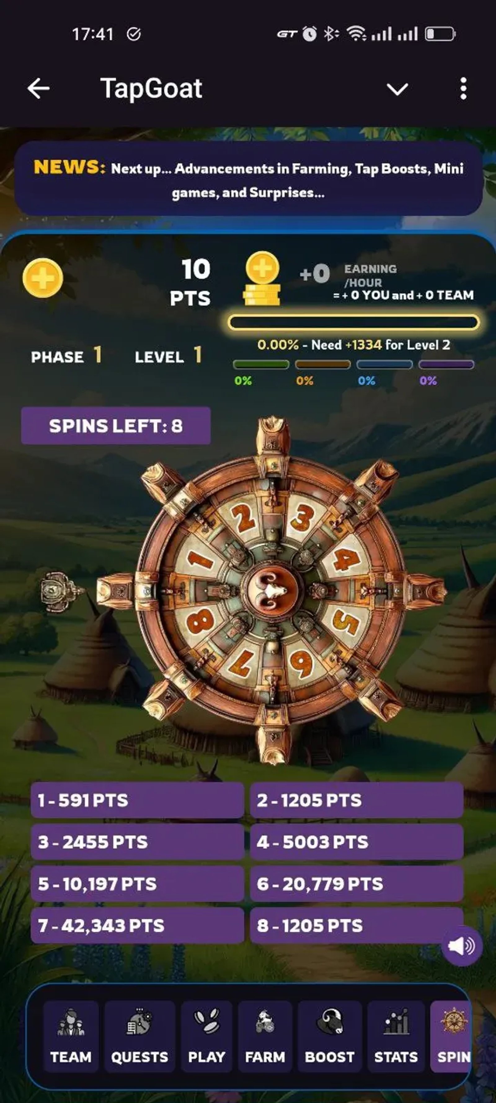 TapGoat в Телеграм — скриншот 5