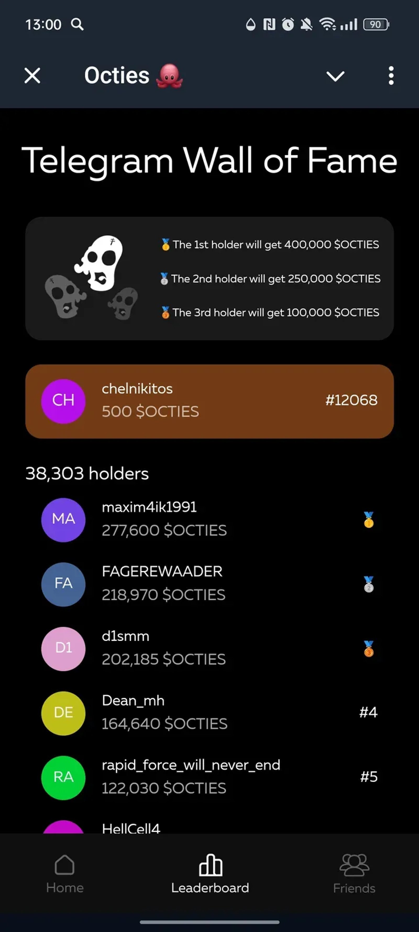 Octies Farm Telegram Screenshot 2