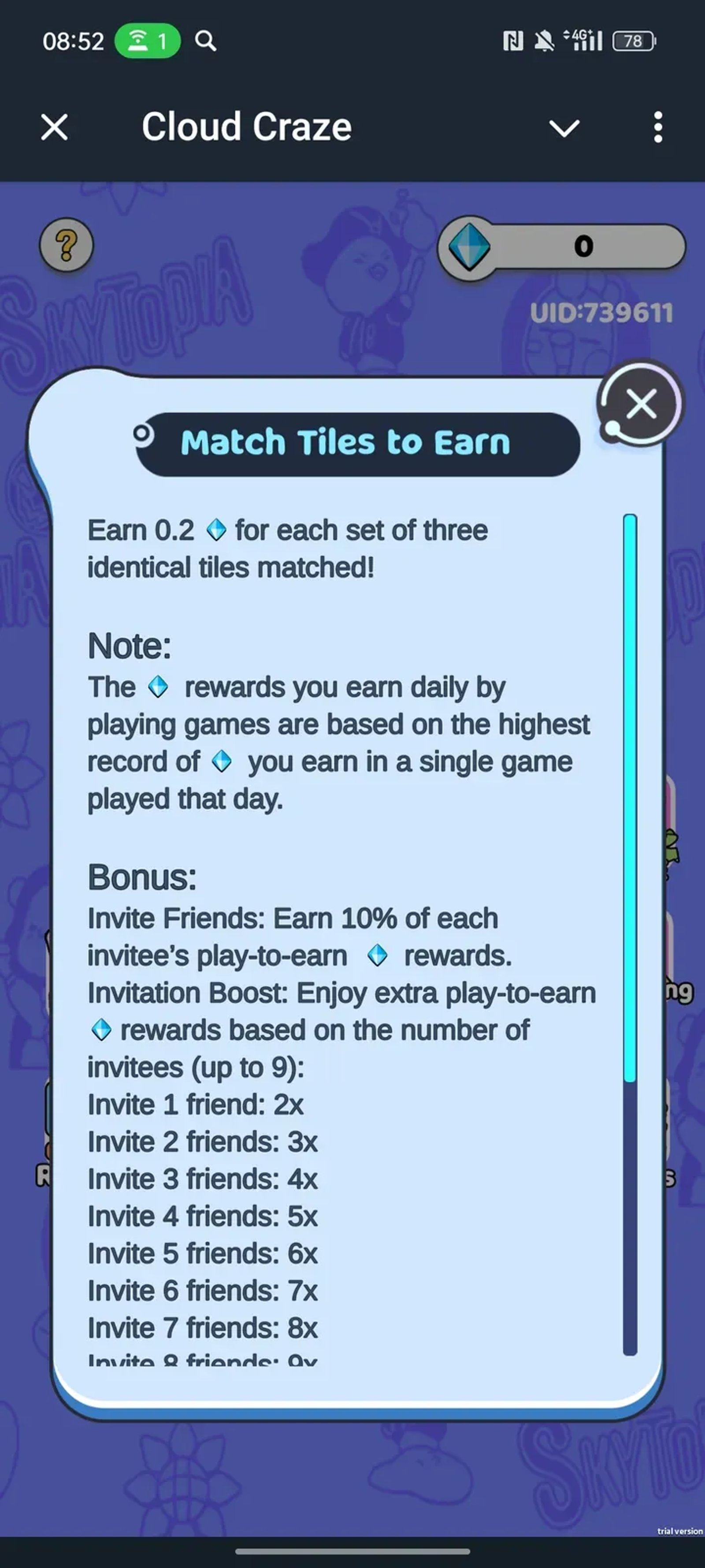 Cloud Craze в Телеграм — скриншот 5