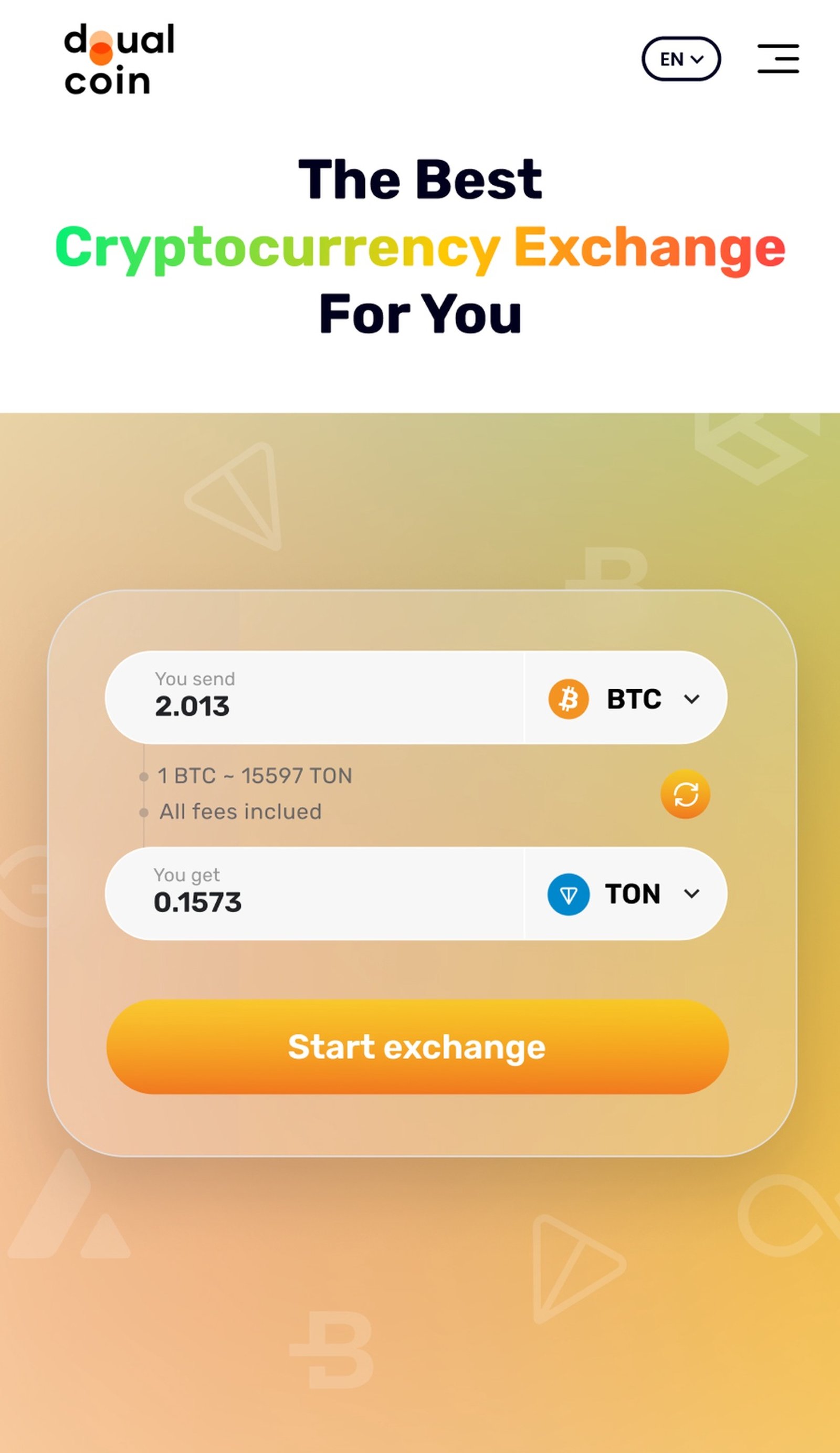 Dualcoin в Телеграм — скриншот 1