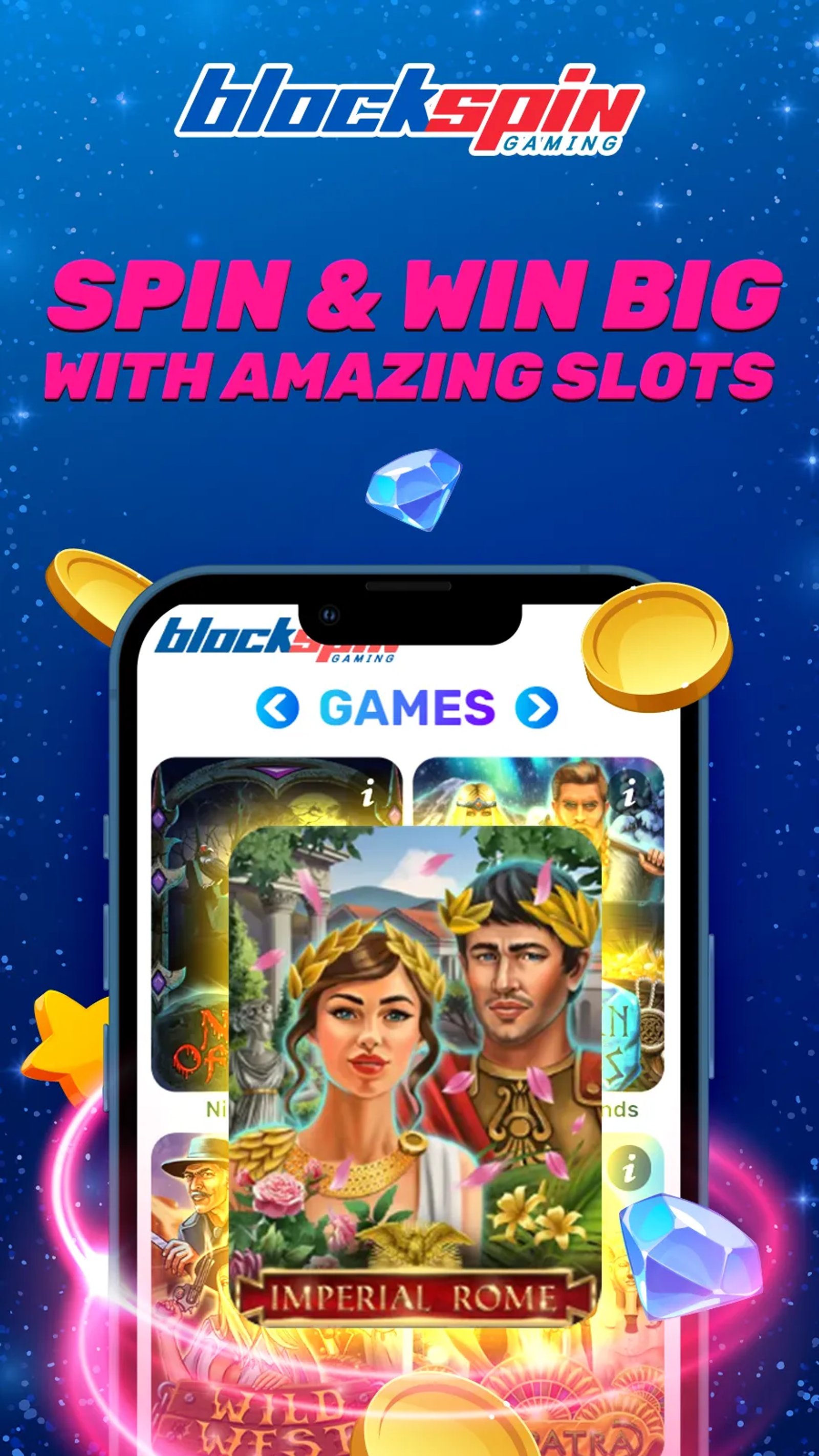 BlockspinGamingBOT в Телеграм — скриншот 1