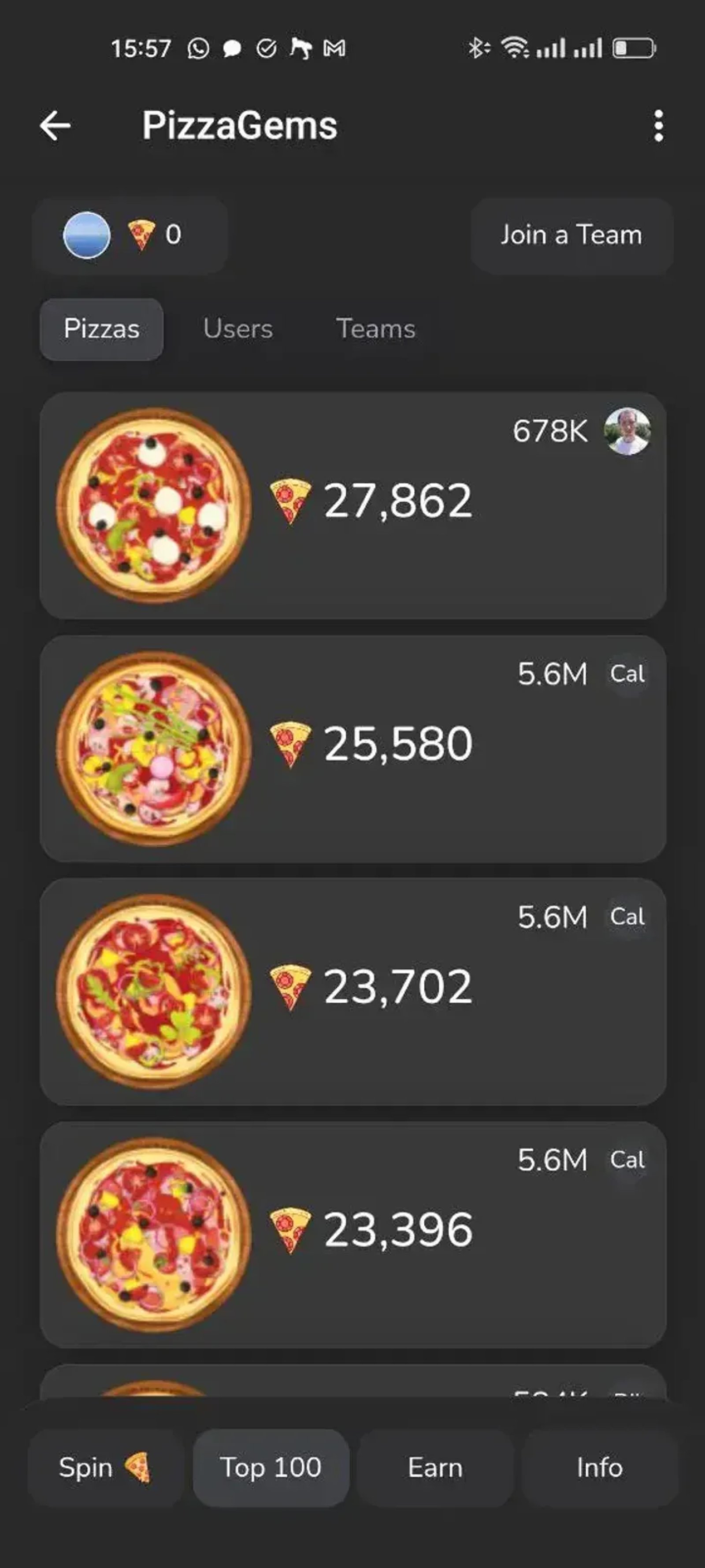 PizzaGems в Телеграм — скриншот 2