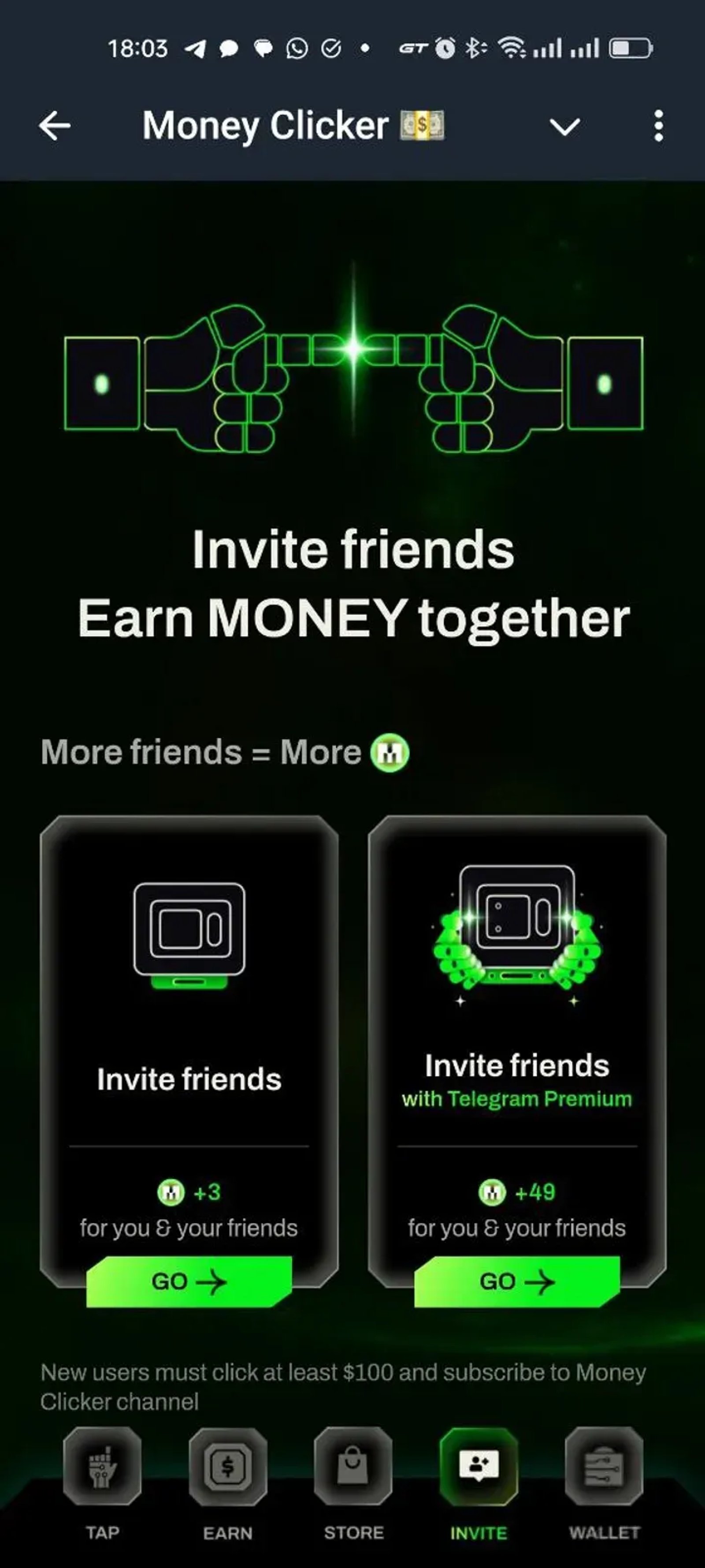 Money Clicker 💵 в Телеграм — скриншот 5