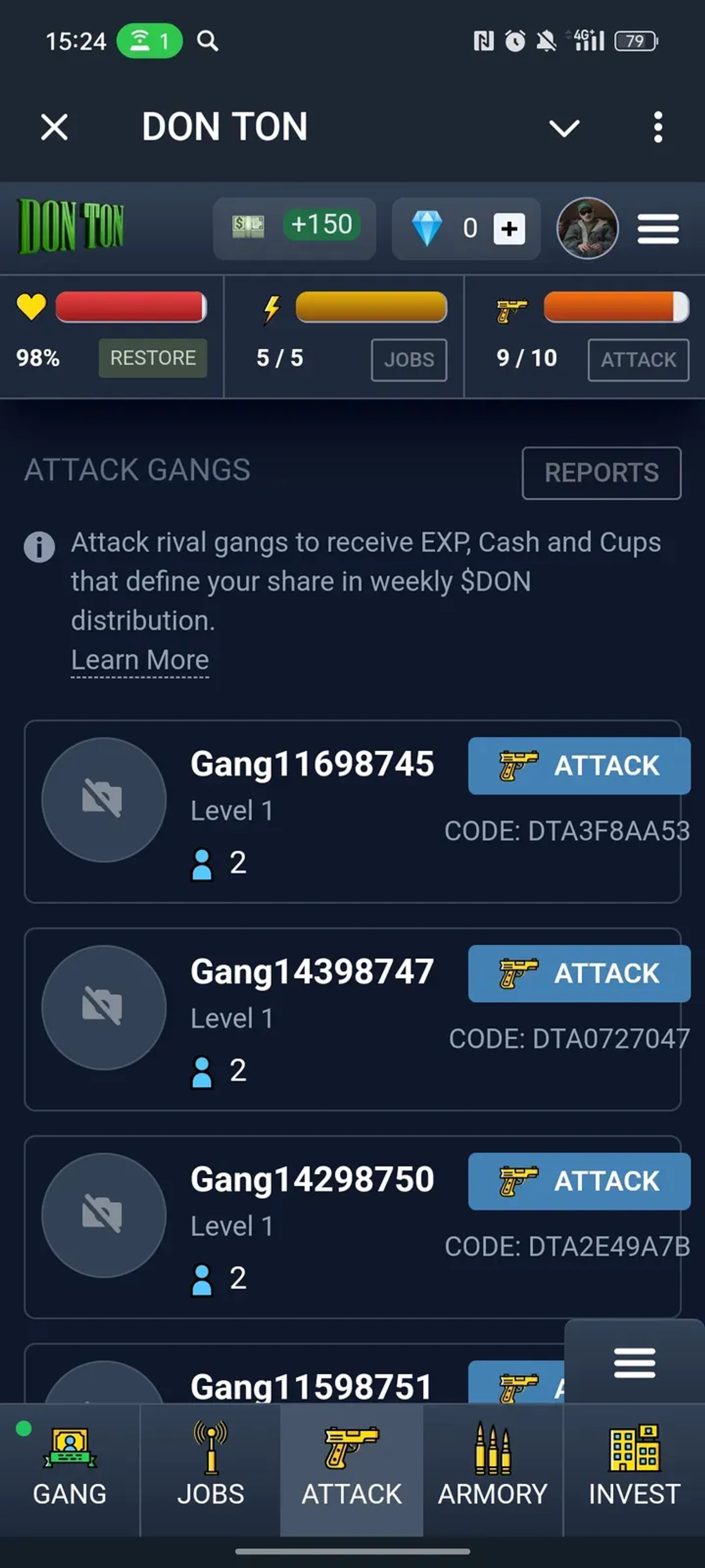 DON TON в Телеграм — скриншот 3