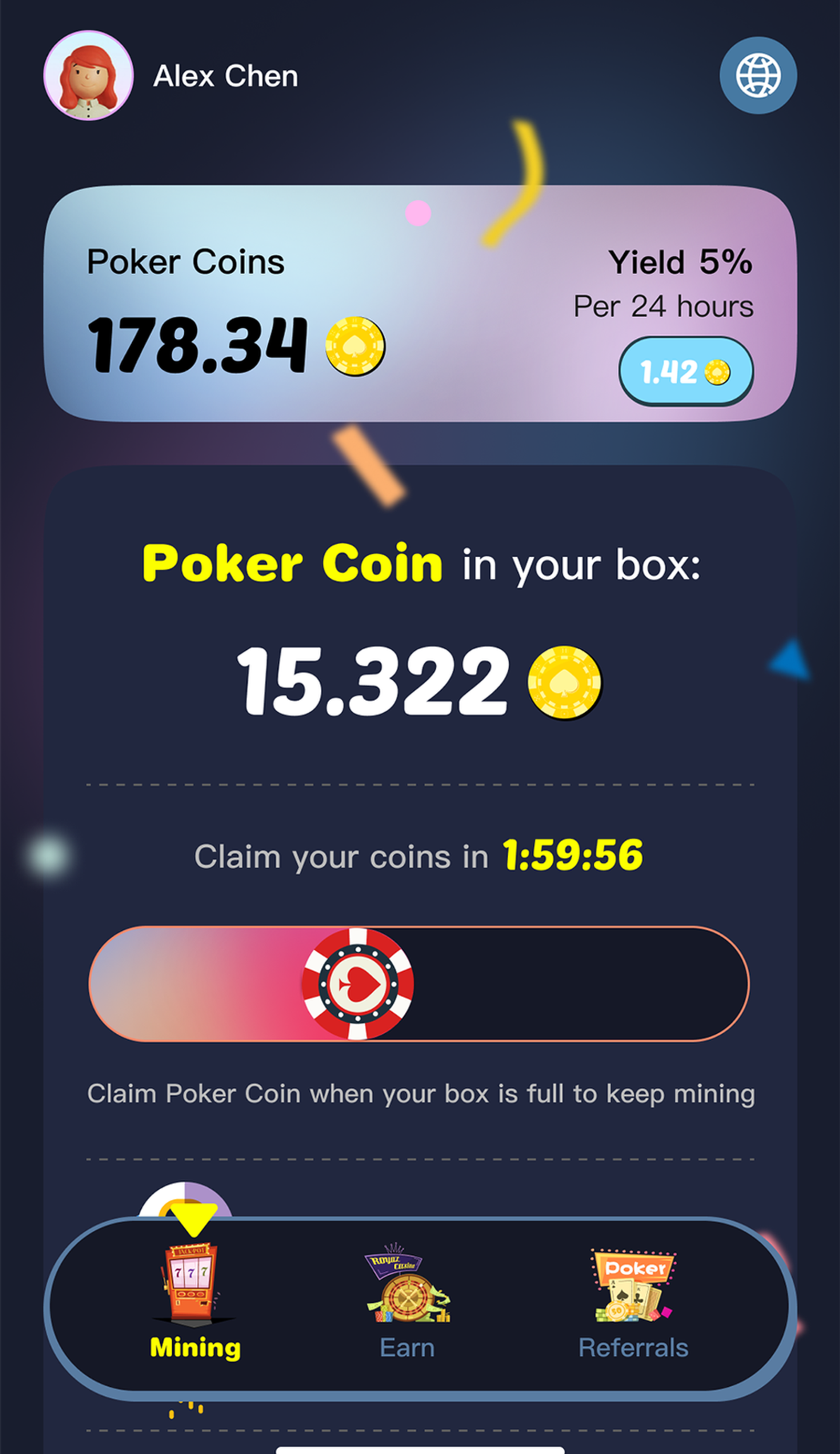 Pokergang в Телеграм — скриншот 1