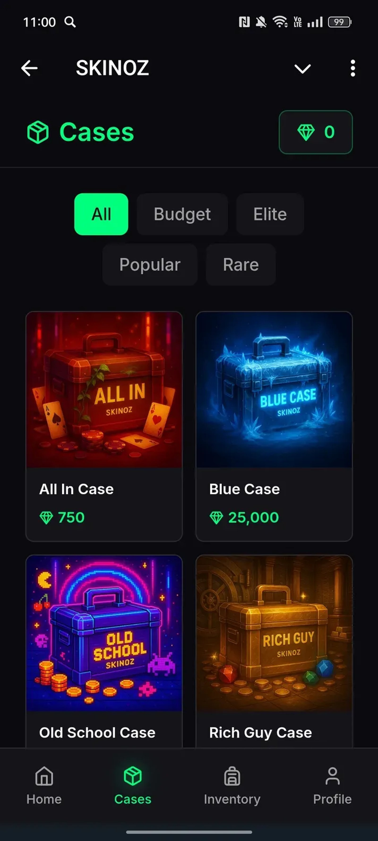 SKINOZ в Телеграм — скриншот 2