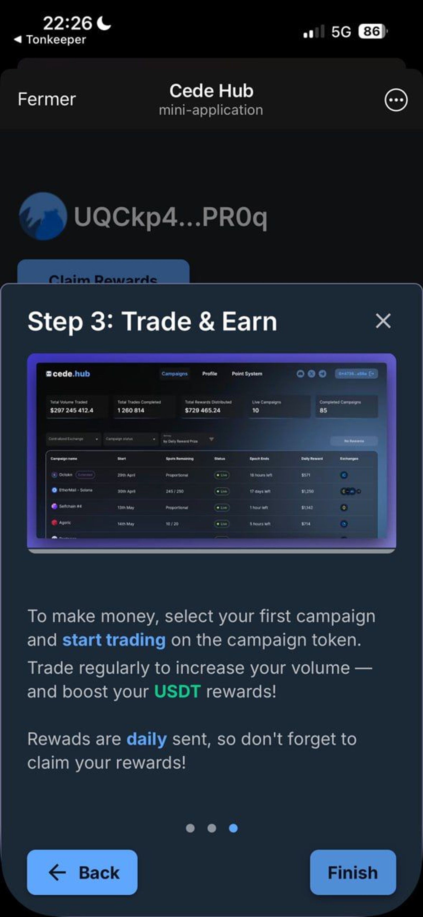 Cede Hub Telegram Screenshot 3