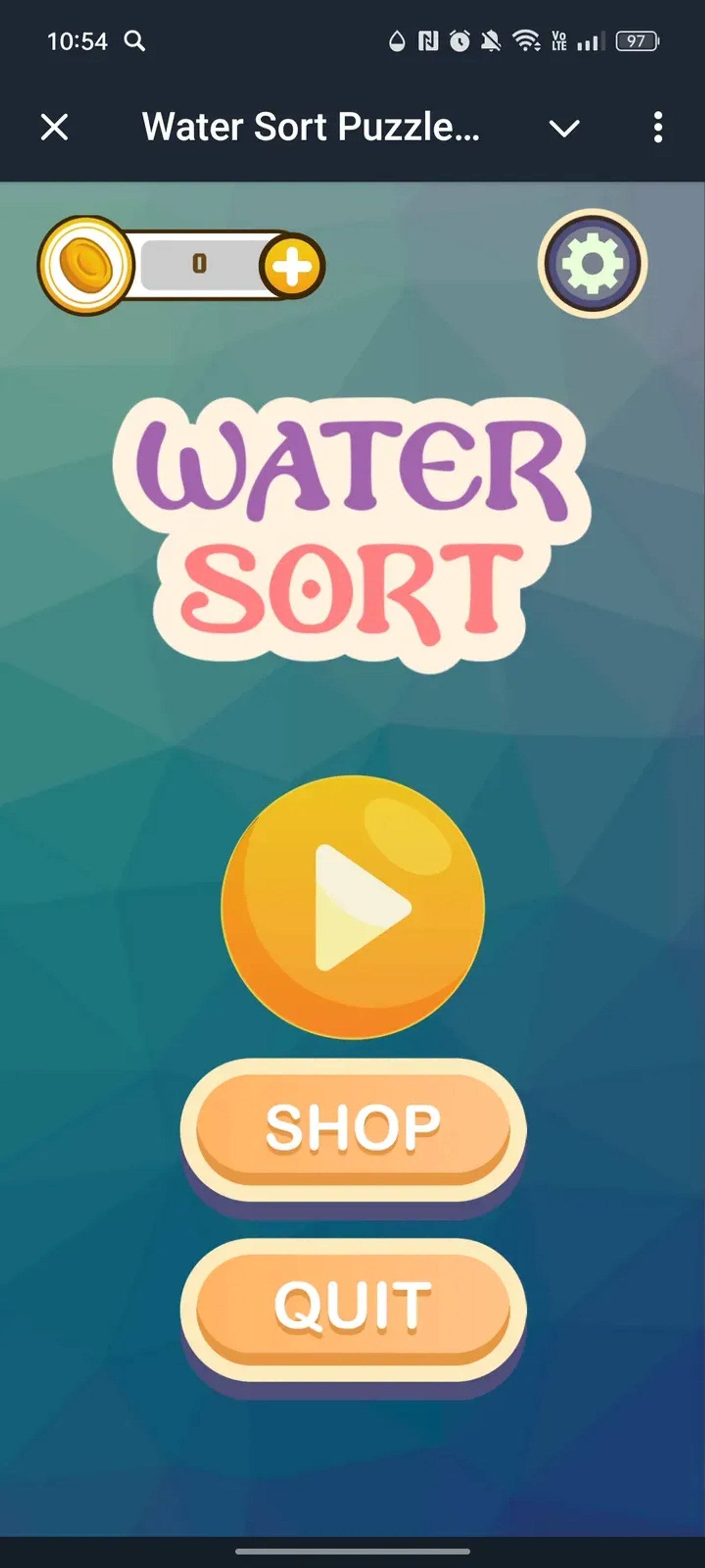 Water Sort Puzzle Game в Телеграм — скриншот 1