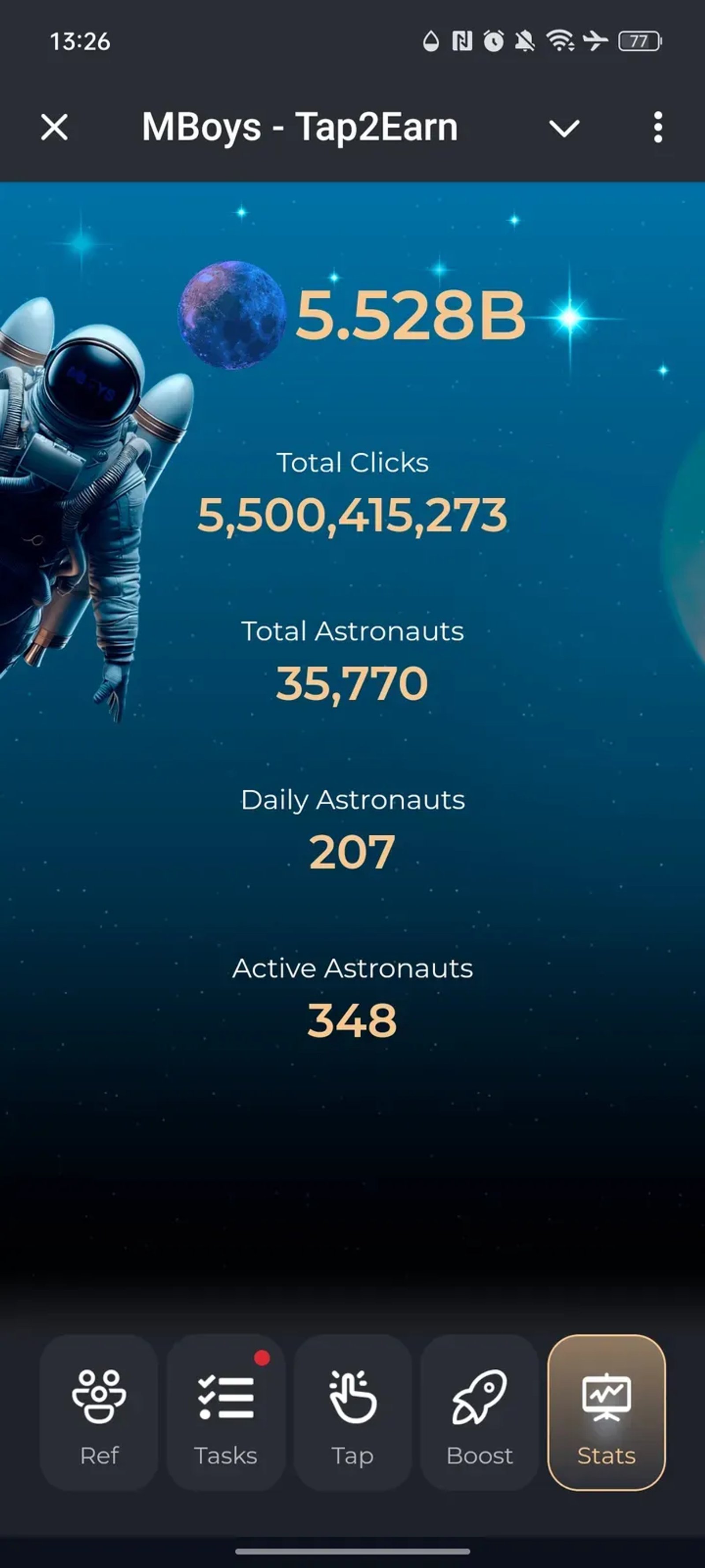 MBoys - Tap2Earn в Телеграм — скриншот 5