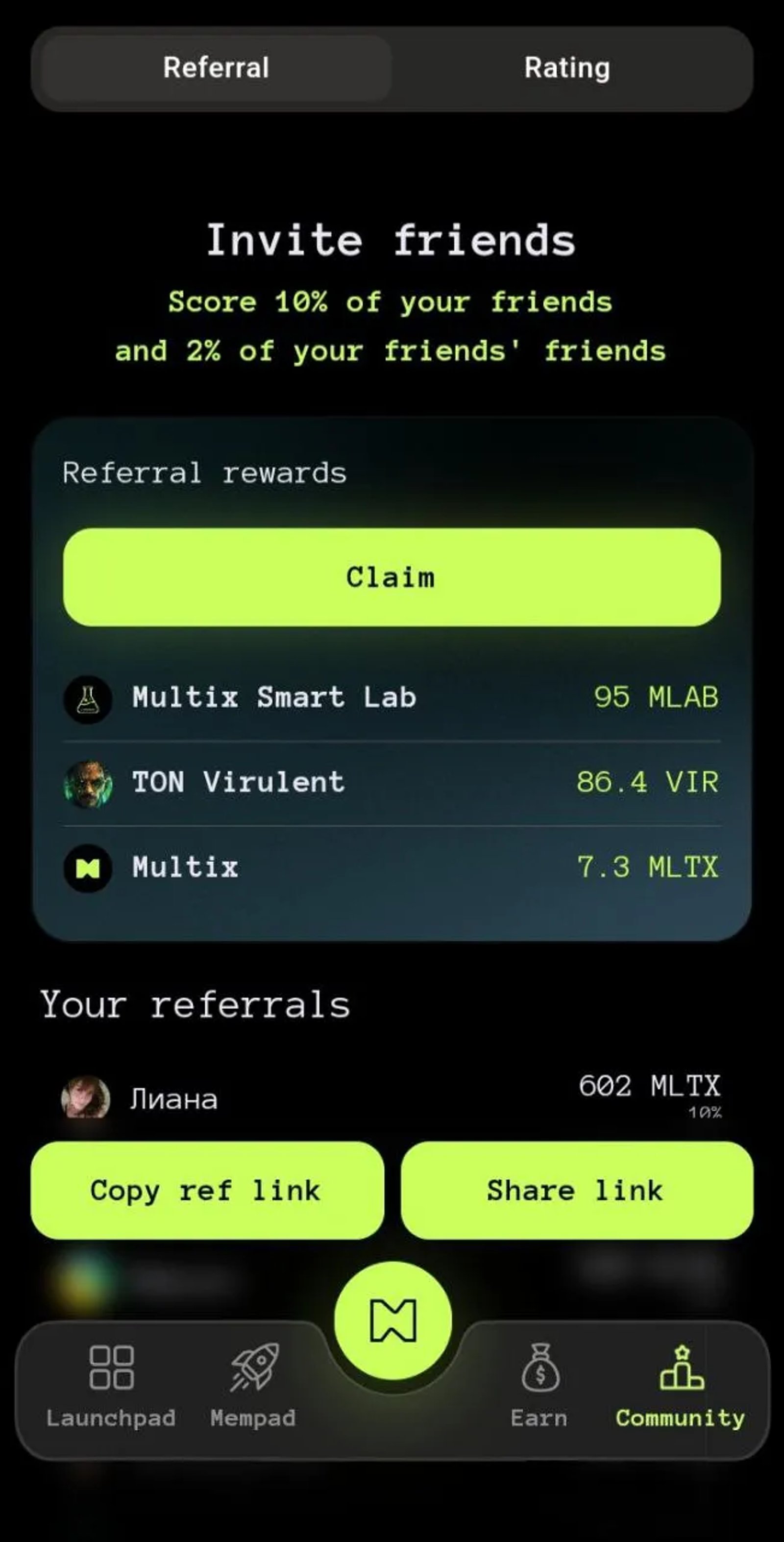 MULTIX в Телеграм — скриншот 3
