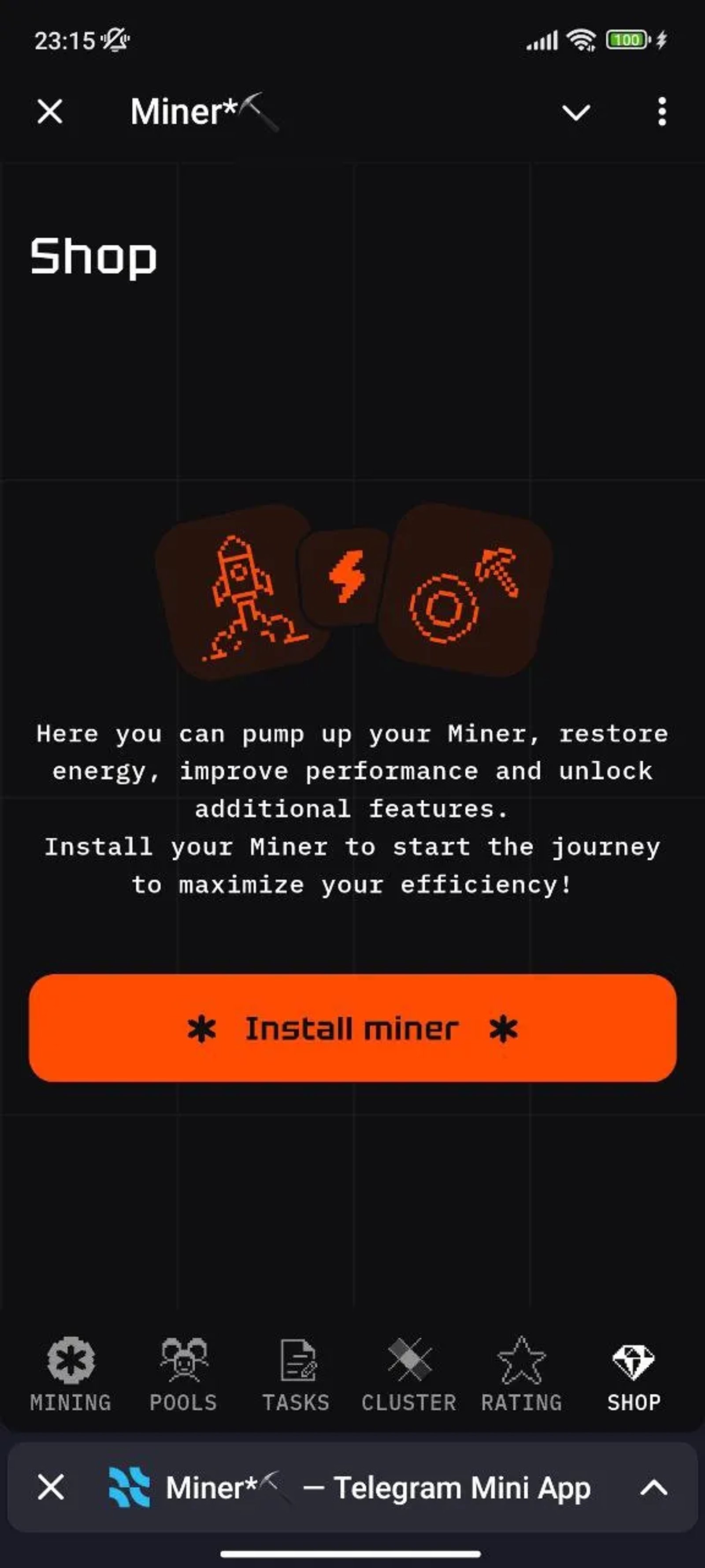 Miner Магазин