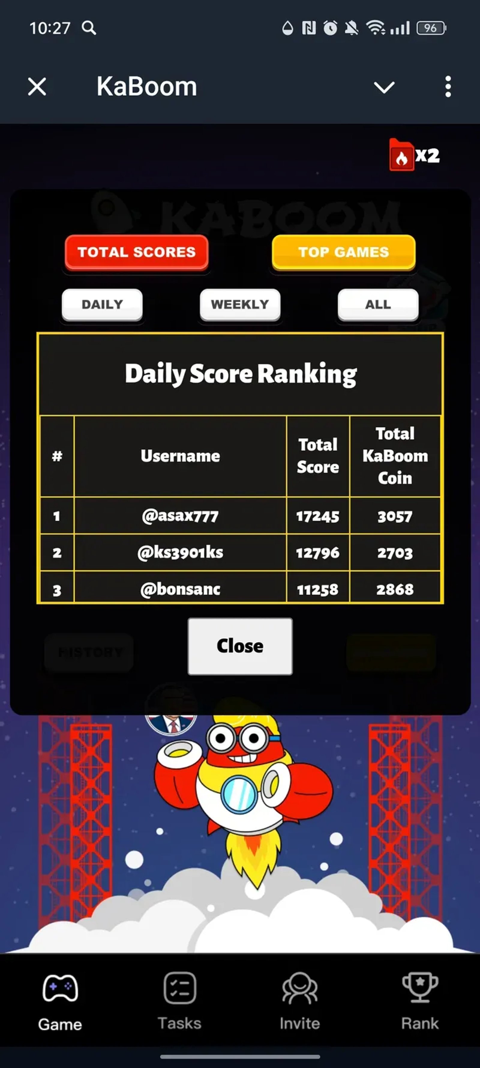 KaBoom Telegram Screenshot 3