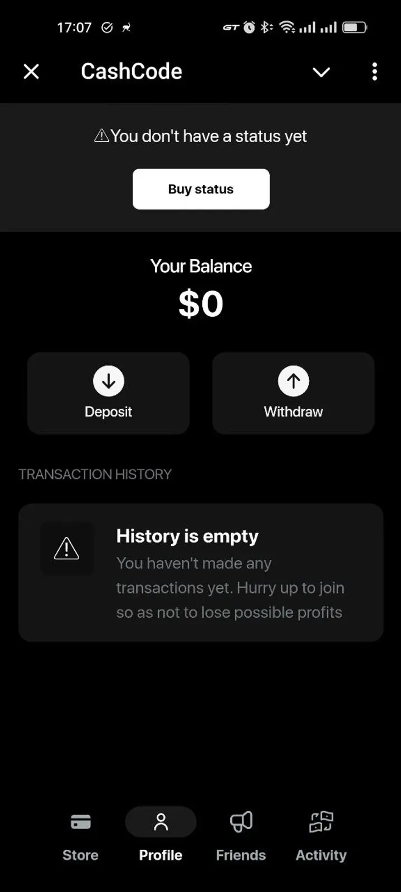 CashCode в Телеграм — скриншот 2