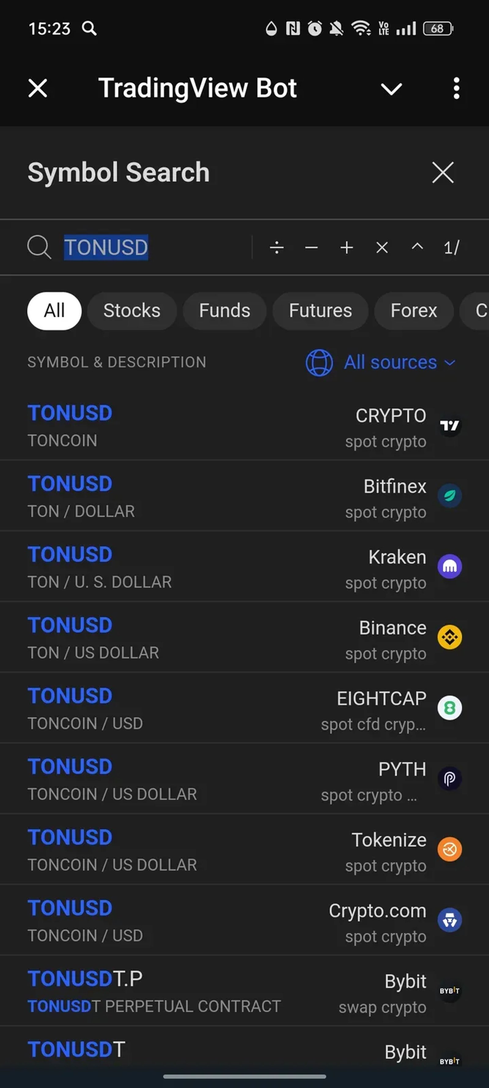TradingView Bot в Телеграм — скриншот 2