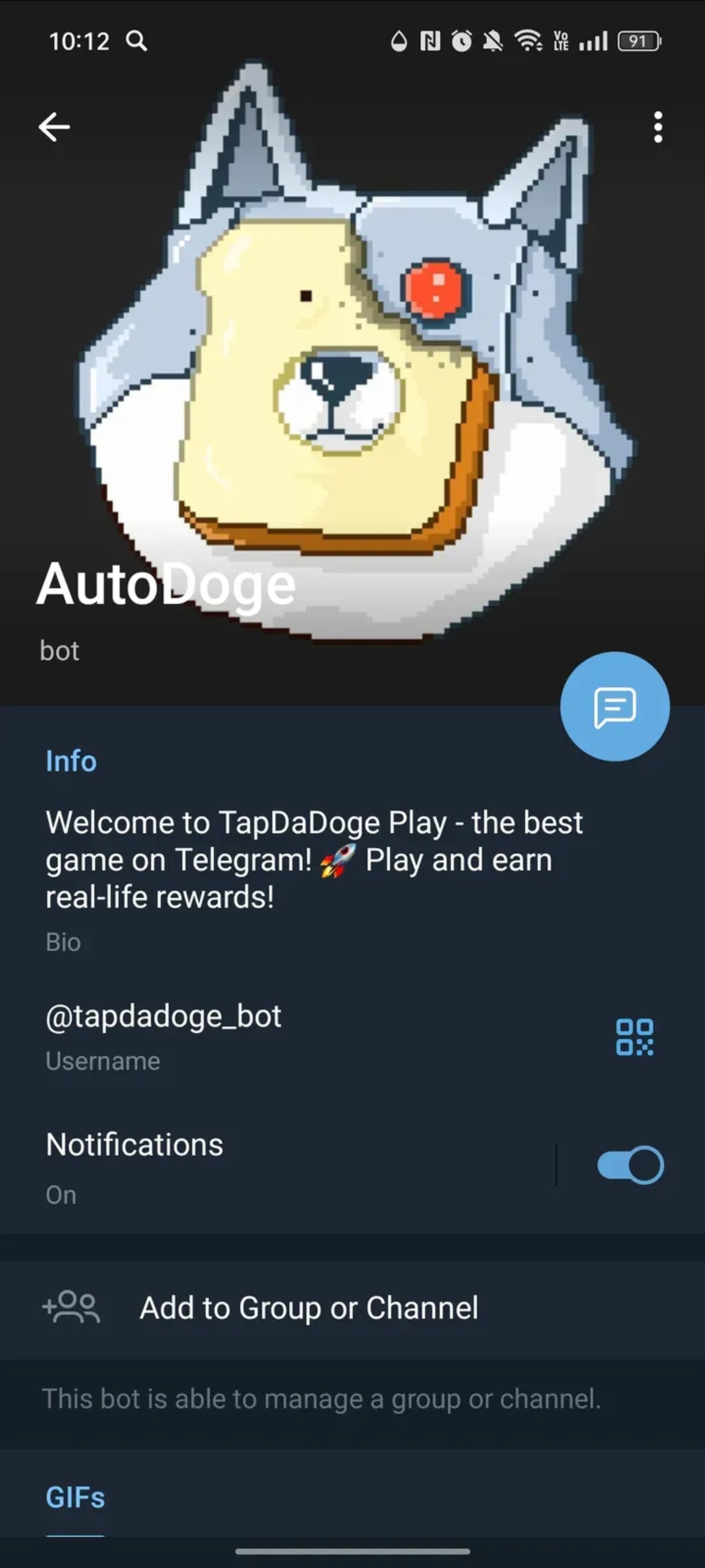 AutoDoge в Телеграм — скриншот 4