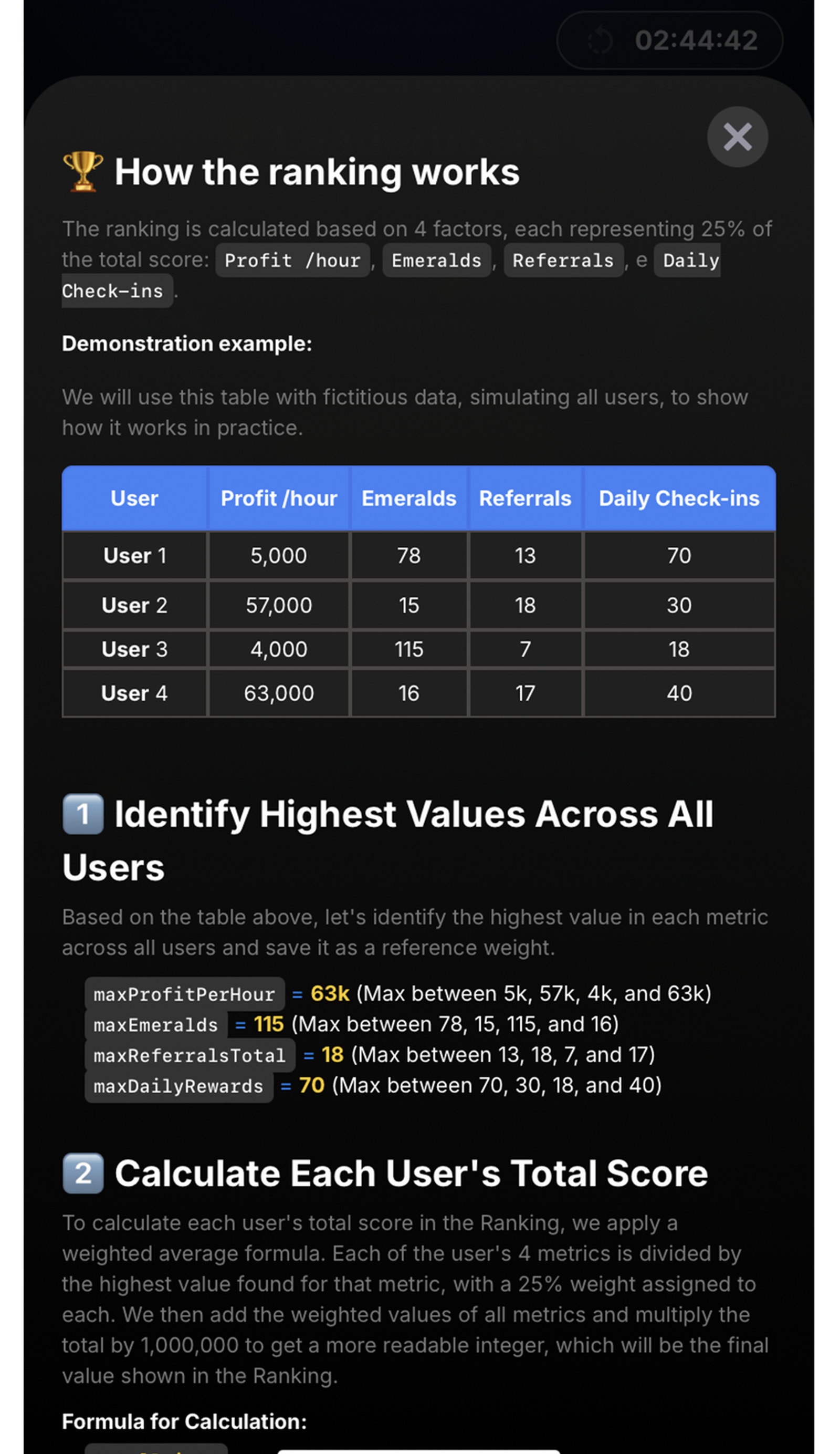 Panda Gold Miner в Телеграм — скриншот 5