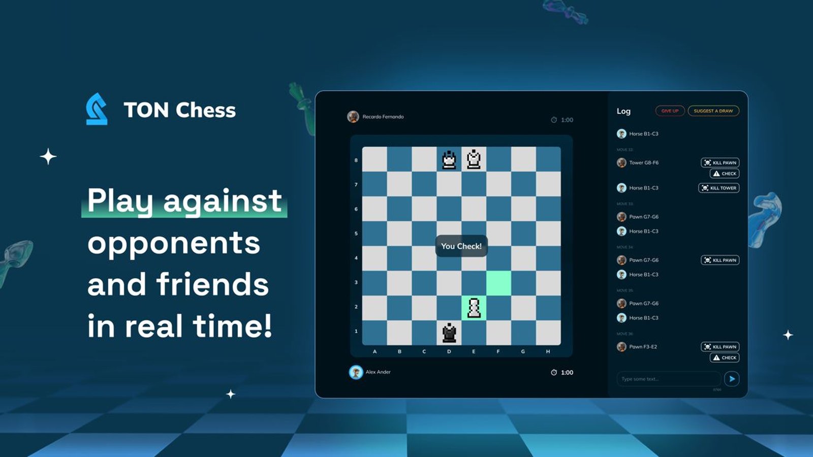 TON Chess в Телеграм — скриншот 2