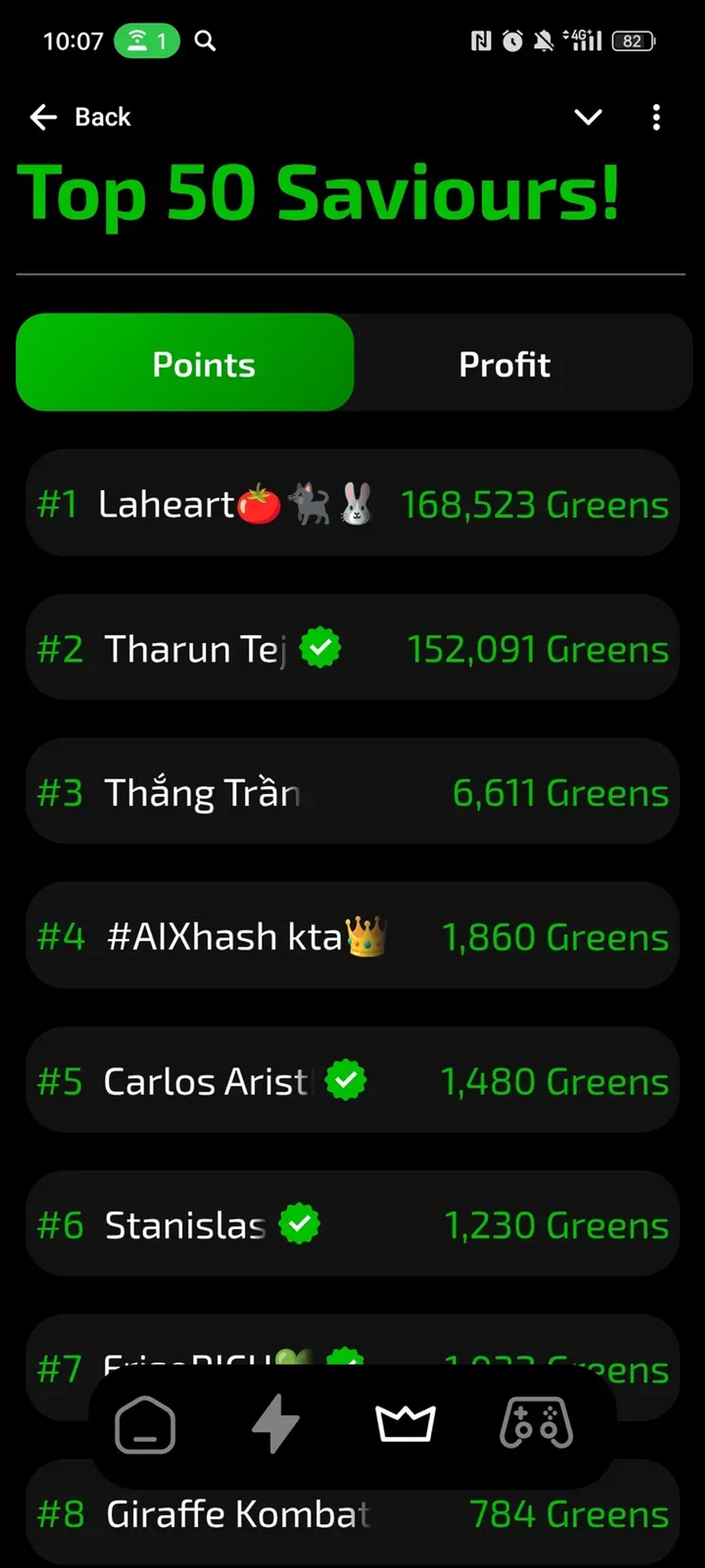 Green в Телеграм — скриншот 3