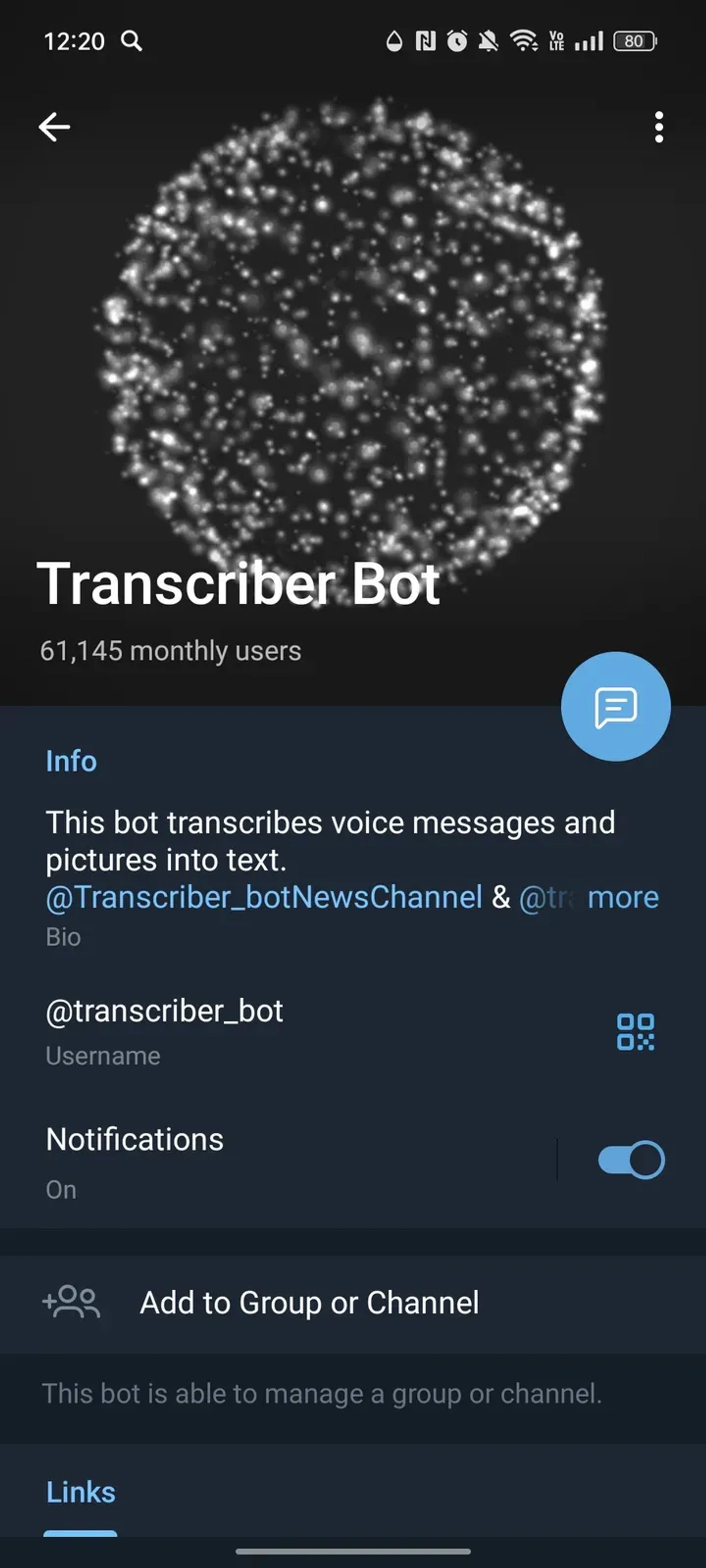 Transcriber Bot в Телеграм — скриншот 4