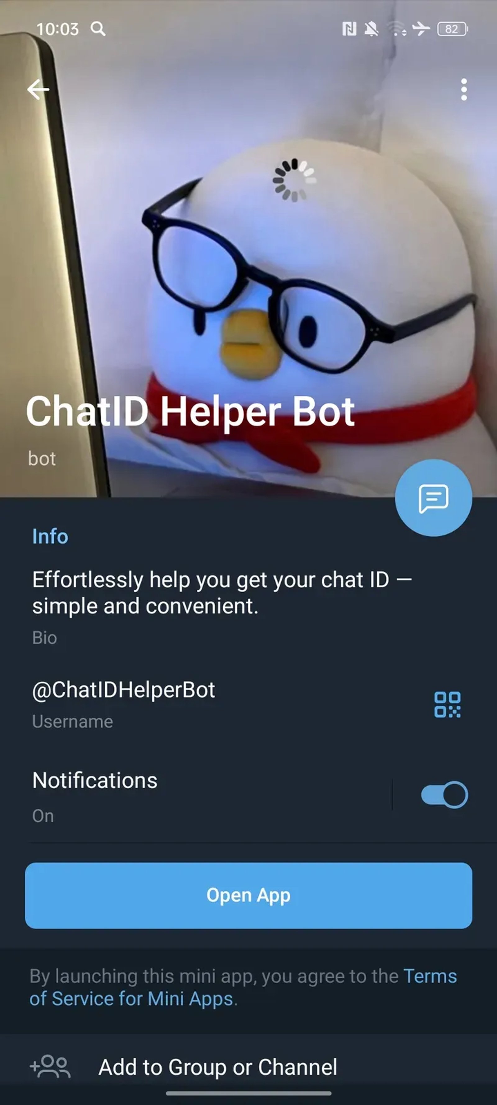 ChatID Helper Bot в Телеграм — скриншот 4