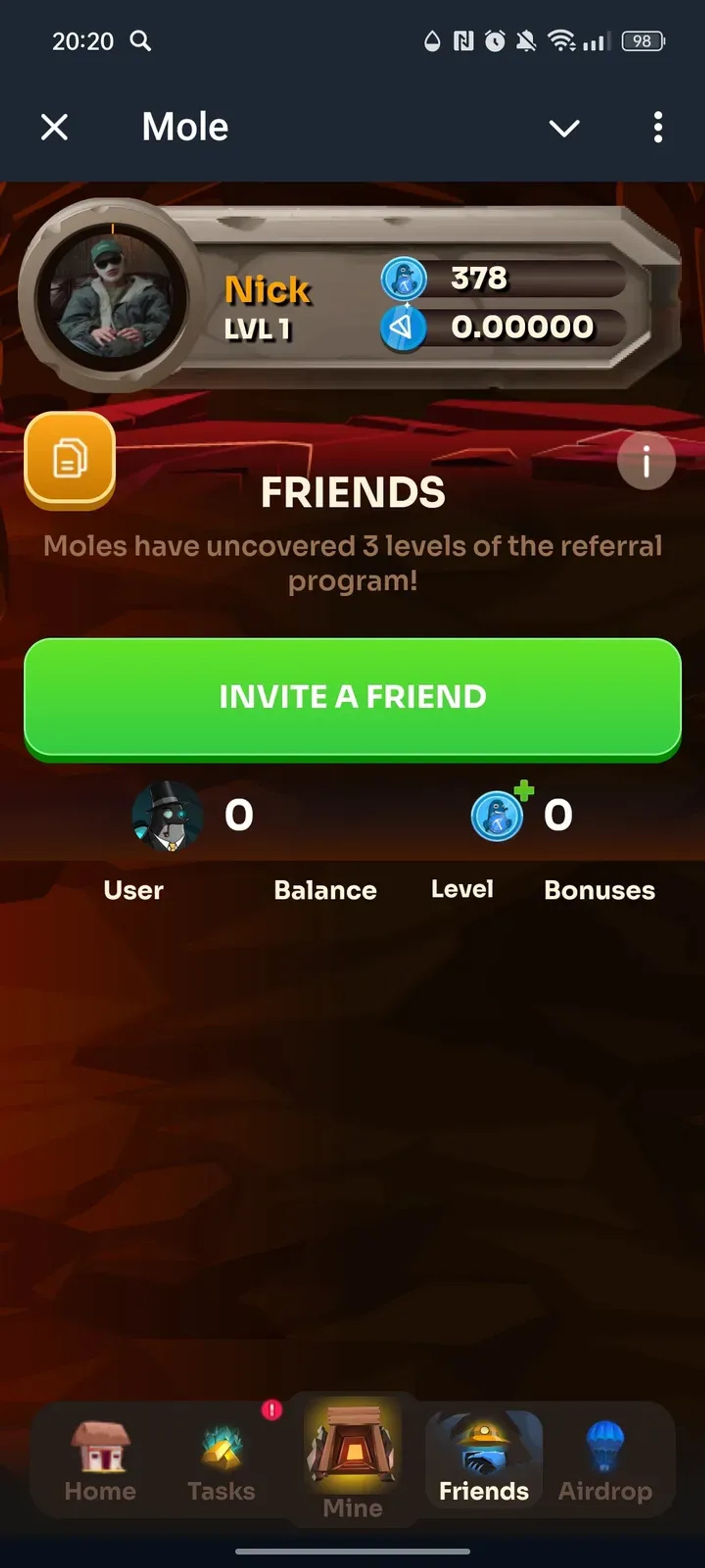 Mole в Телеграм — скриншот 3