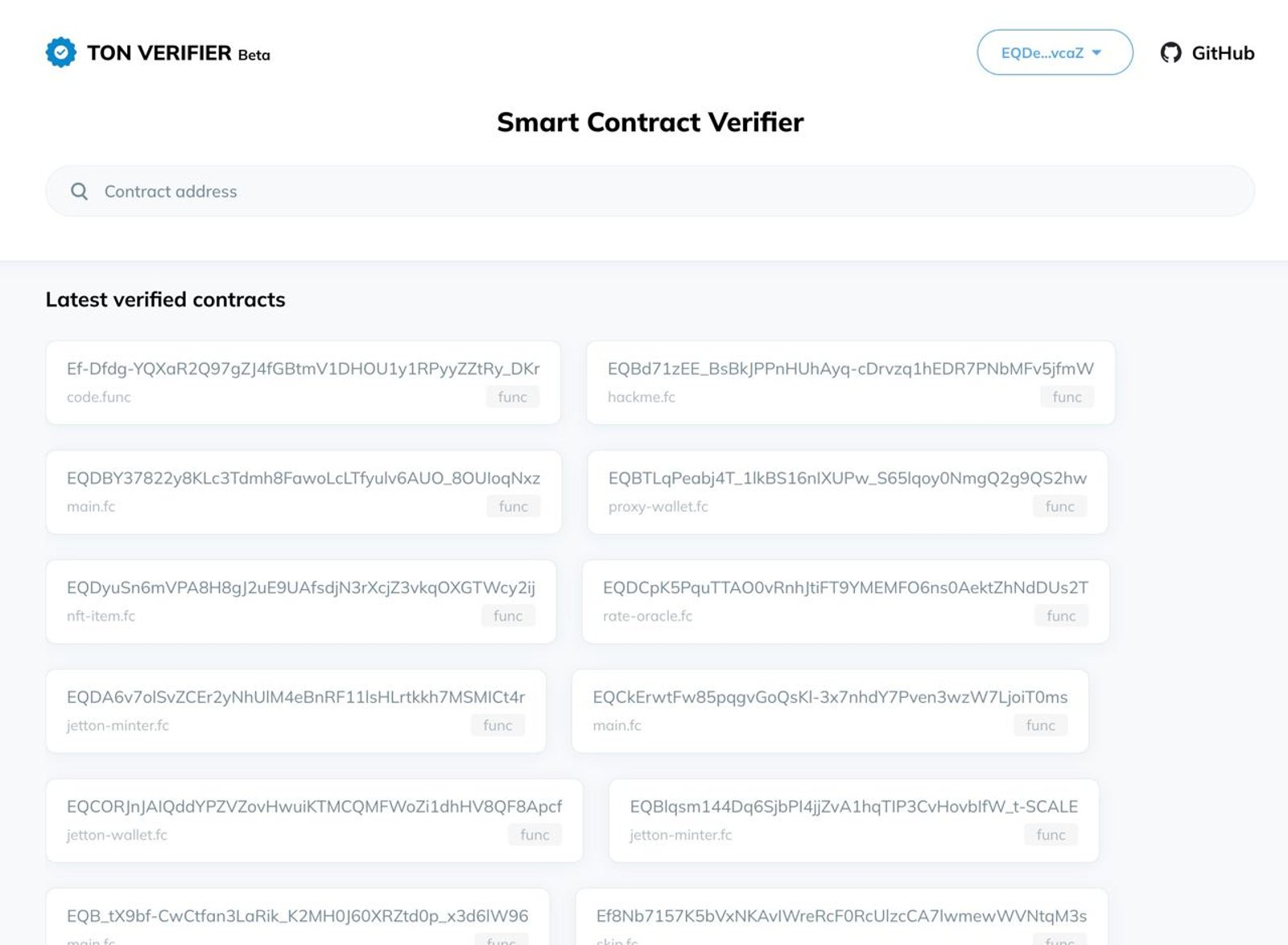 TON Verifier в Телеграм — скриншот 1