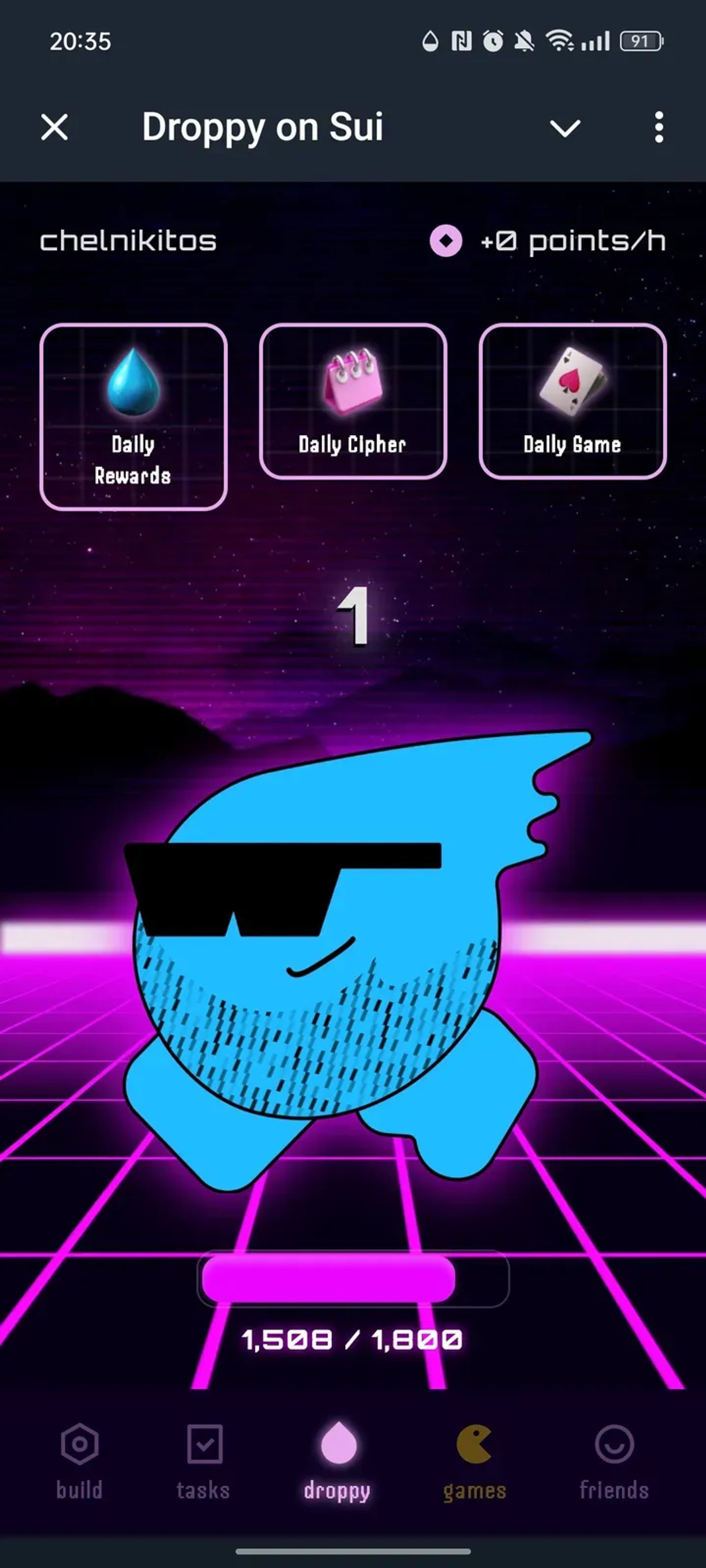 Droppy on Sui в Телеграм — скриншот 1