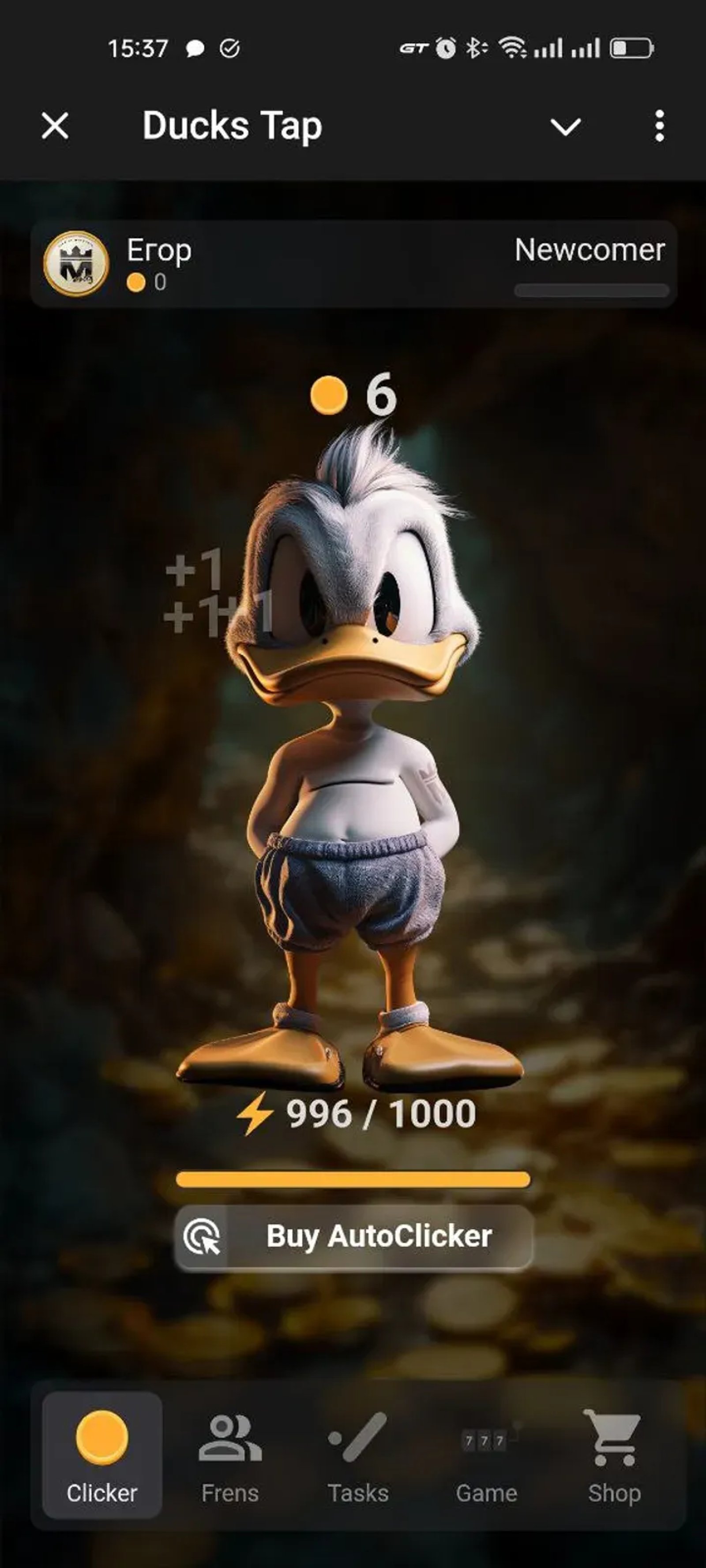 Ducks Tap в Телеграм — скриншот 4