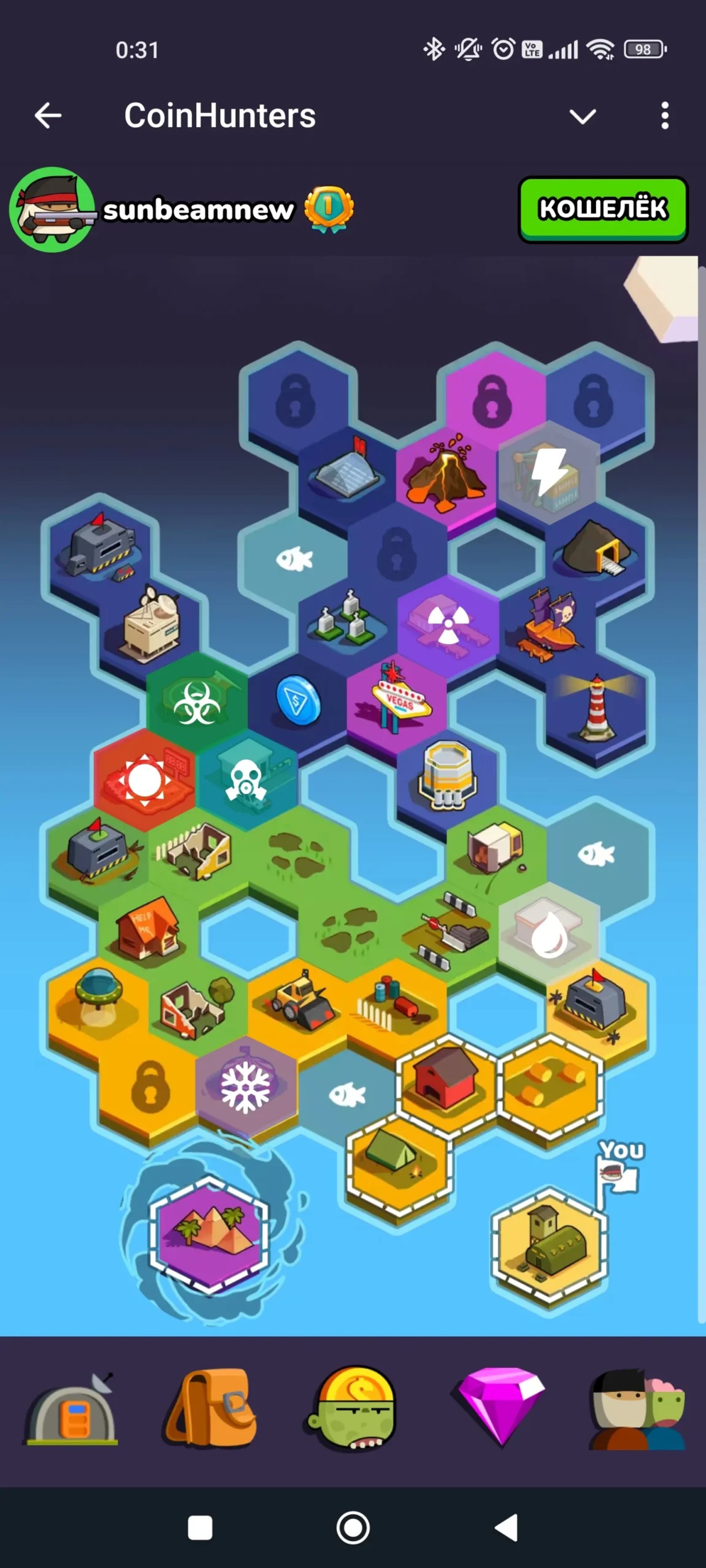 CoinHunters Поле