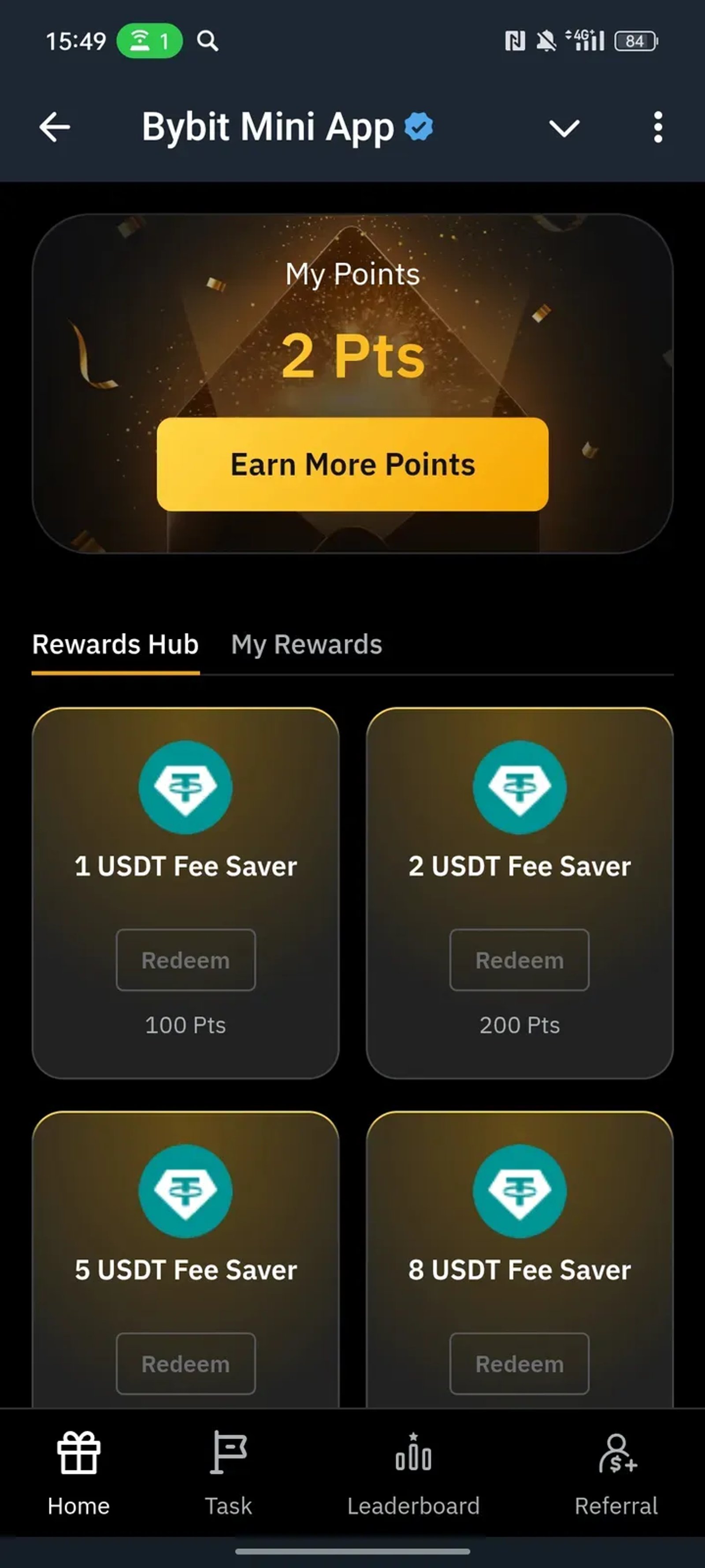 Bybit Mini App в Телеграм — скриншот 1