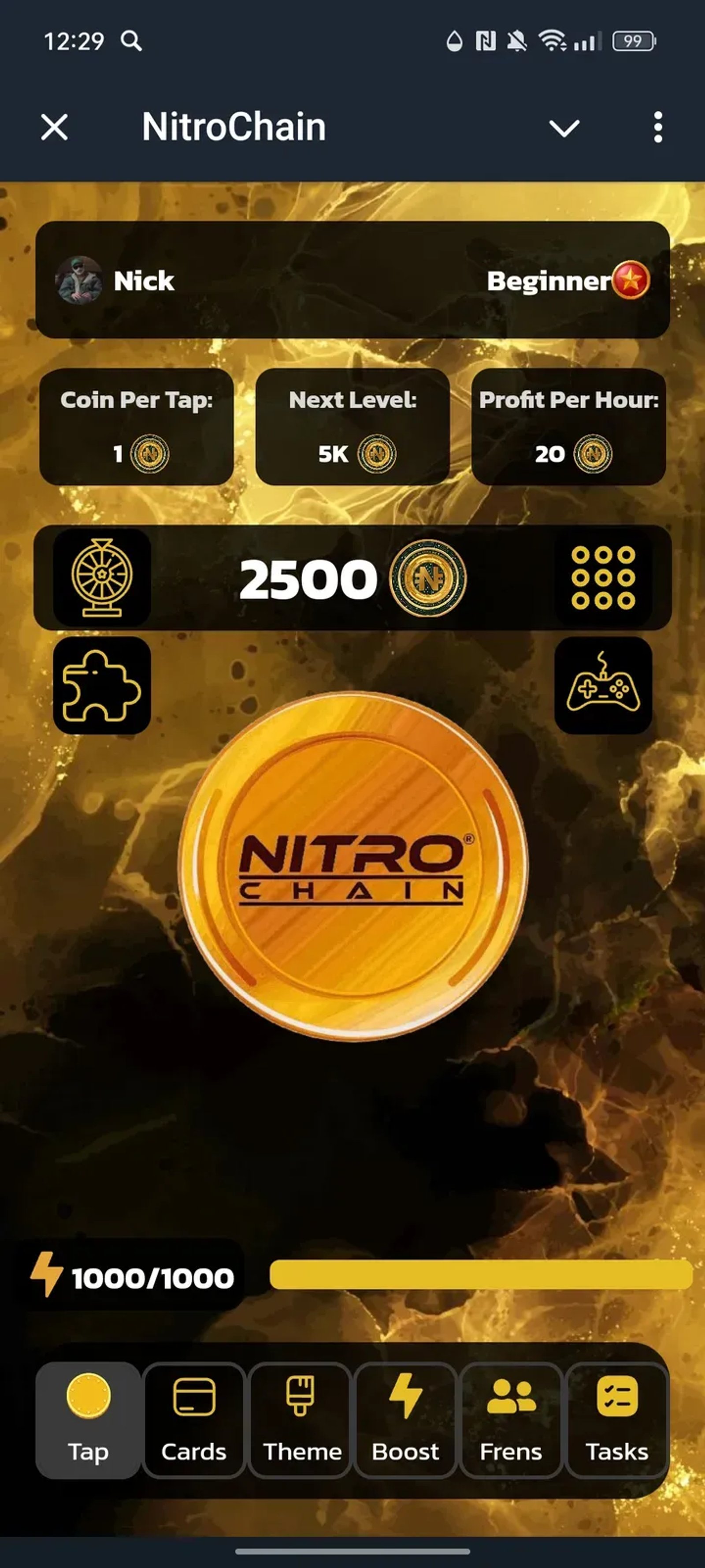 NitroChain в Телеграм — скриншот 1