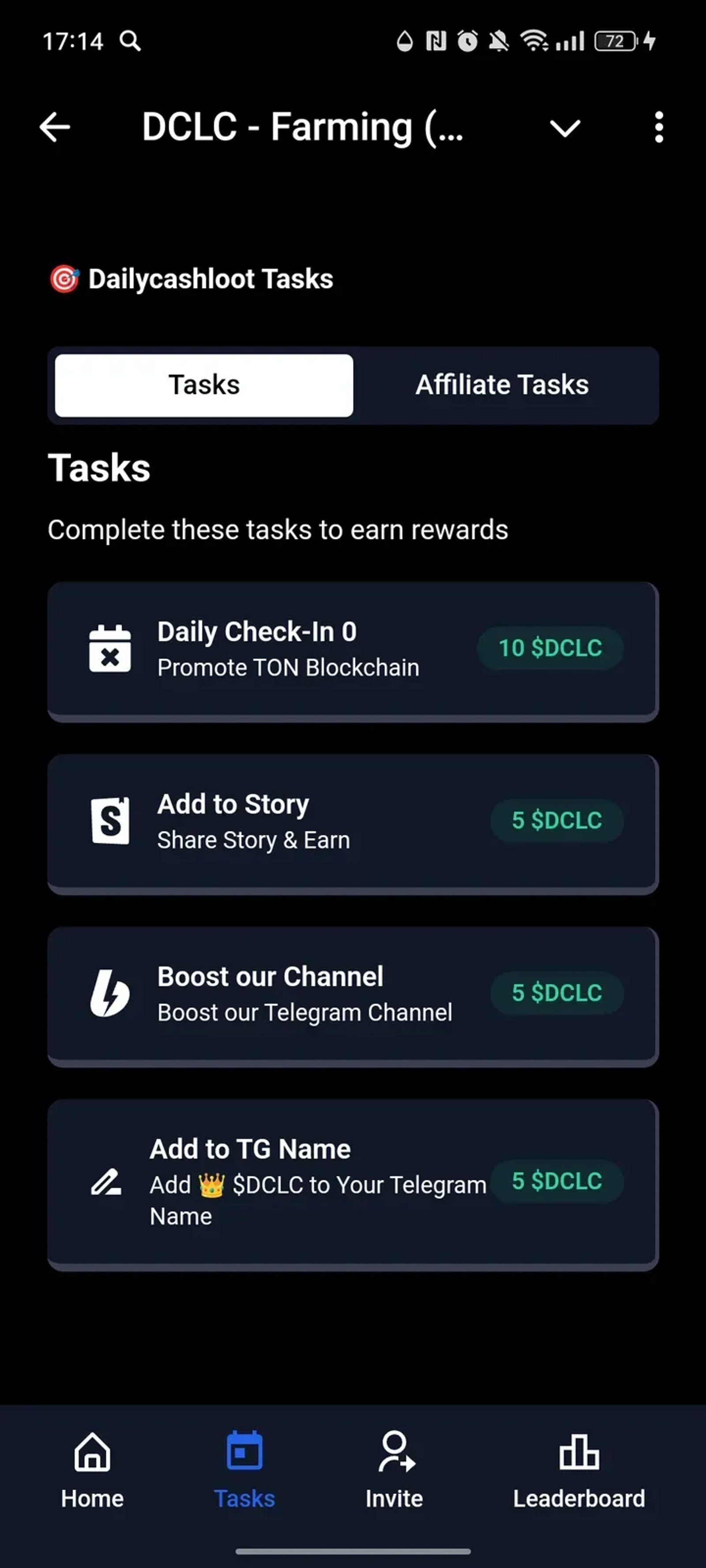DCLC - Farming (Beta) в Телеграм — скриншот 2