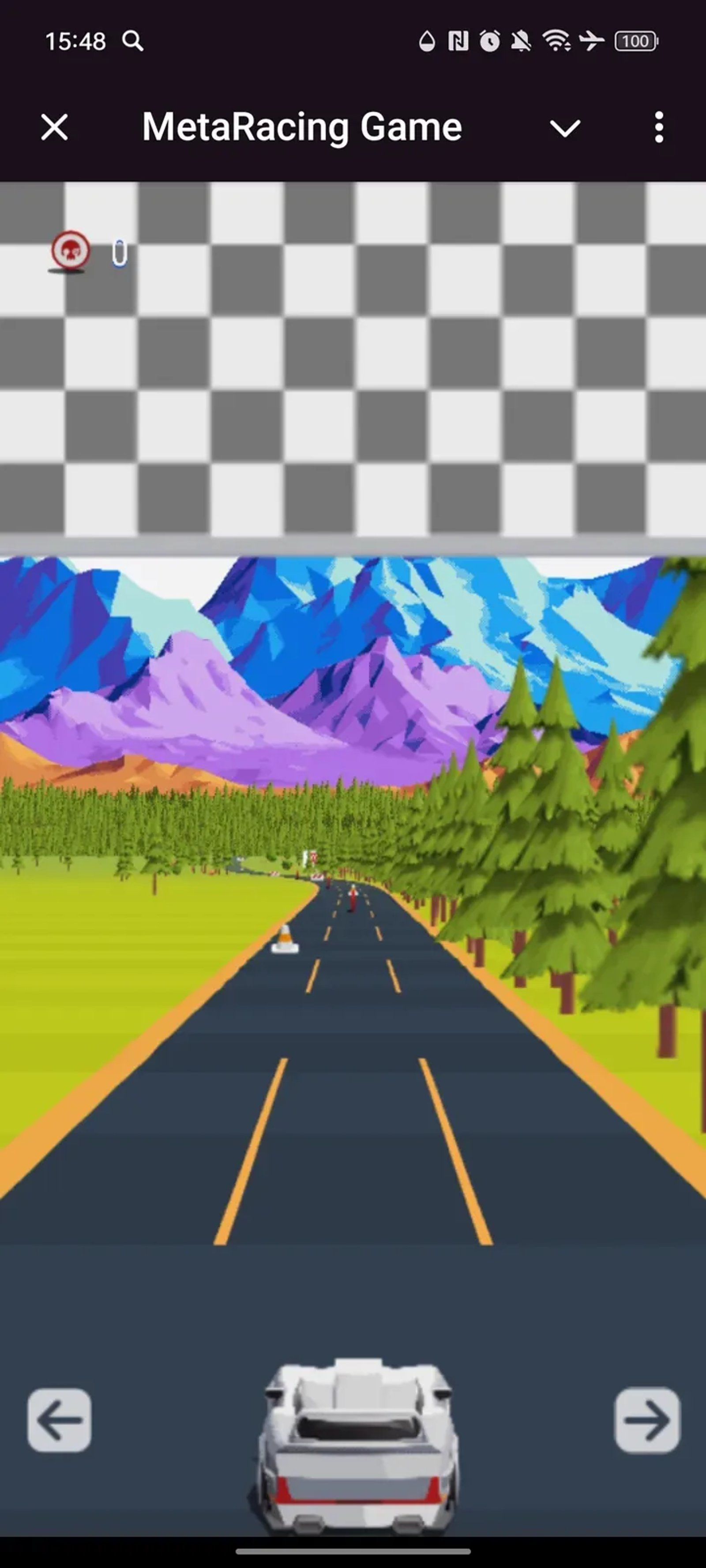 Meta Racing Game в Телеграм — скриншот 4