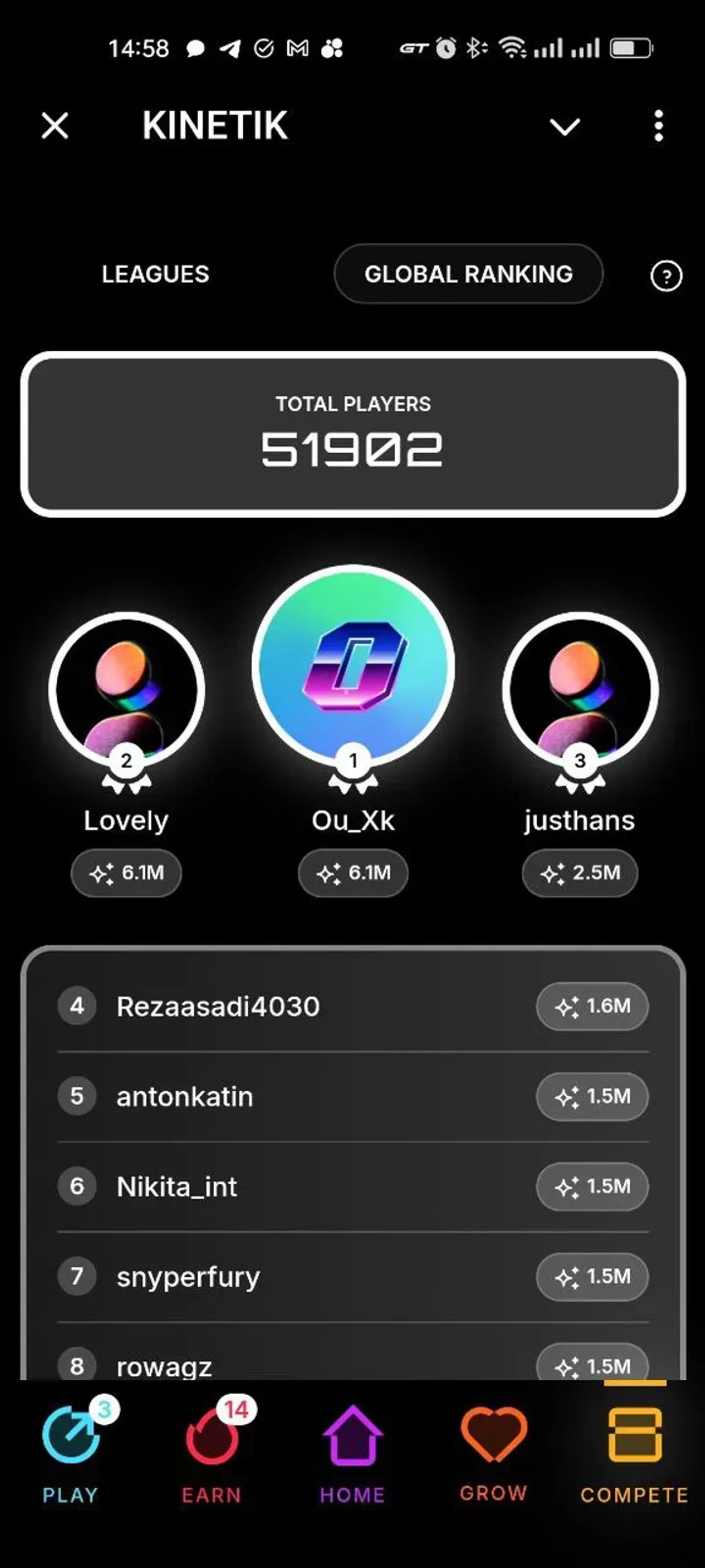 KINETIK Telegram Screenshot 1