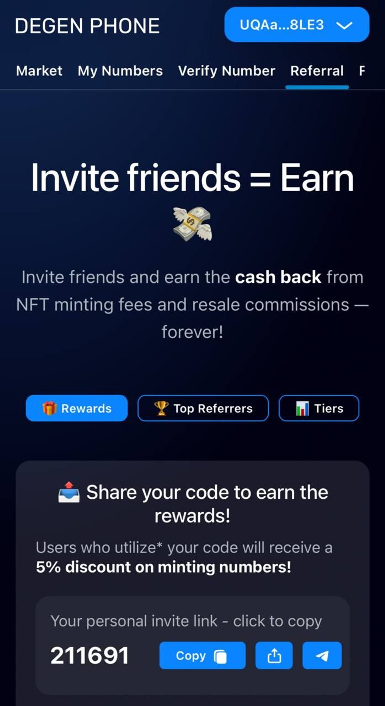 DEGENPHONE Telegram Screenshot 5