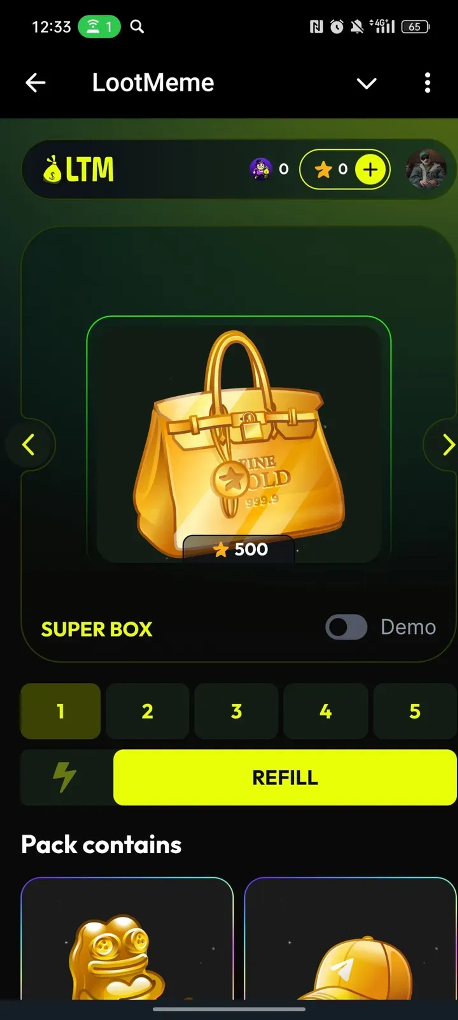 LootMeme Telegram Screenshot 2