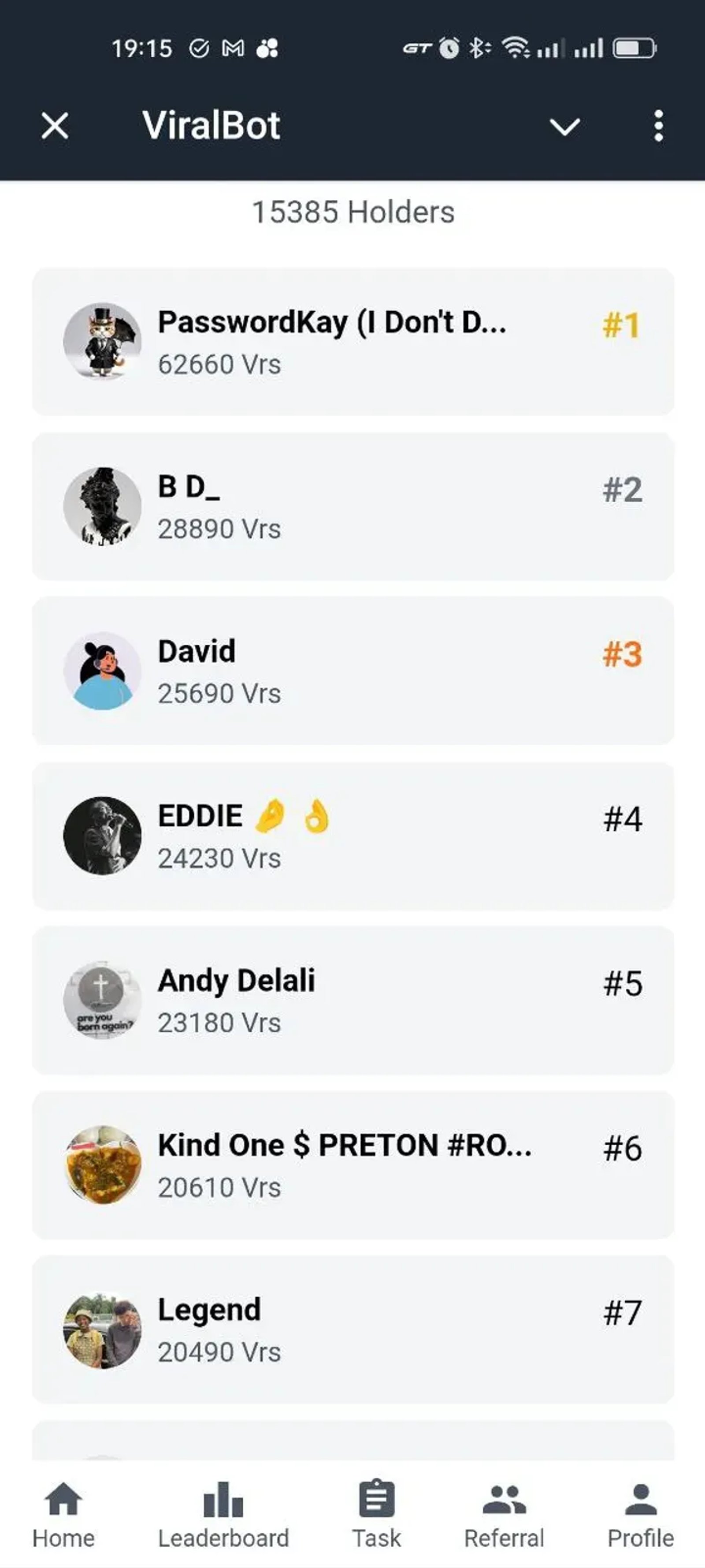 ViralBot в Телеграм — скриншот 2