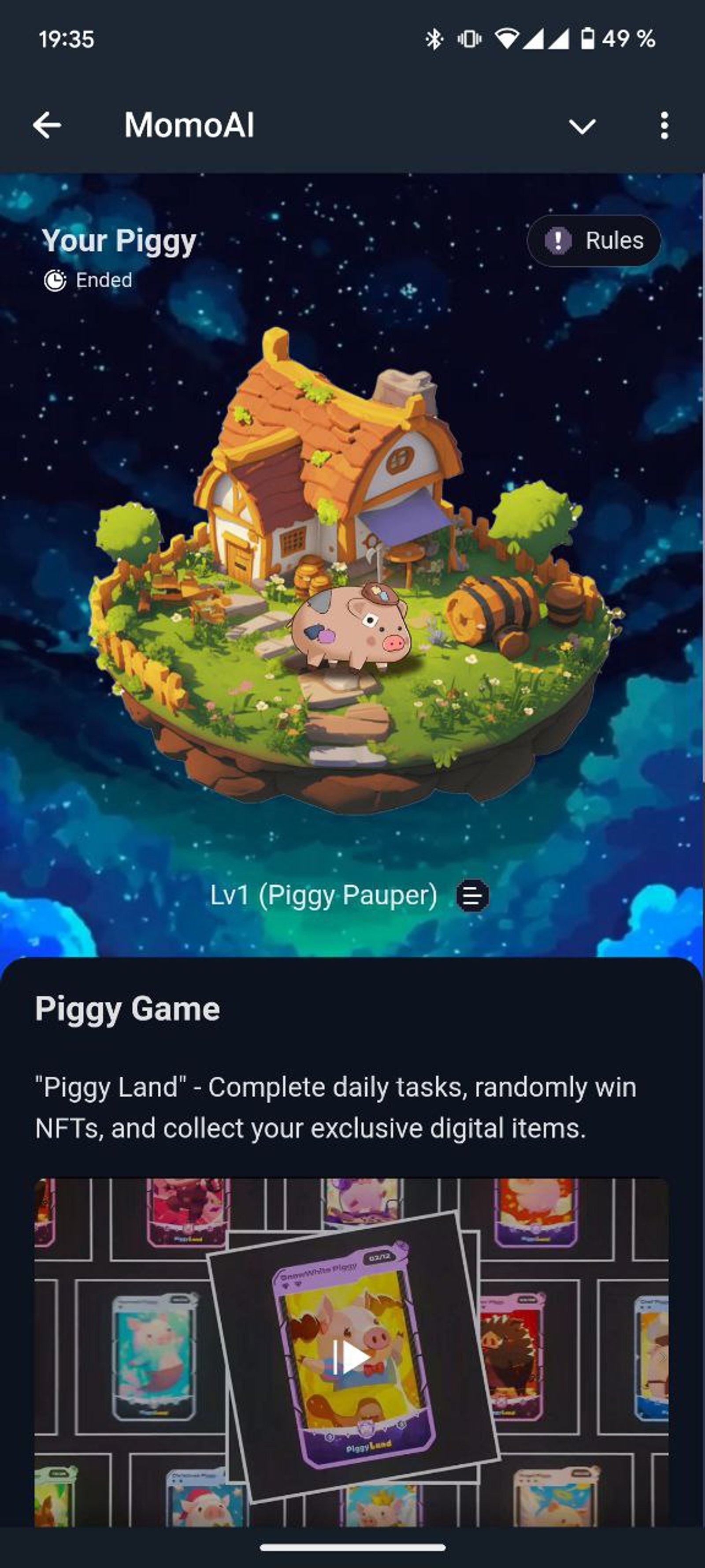 MomoAI в Телеграм - Piggy Game