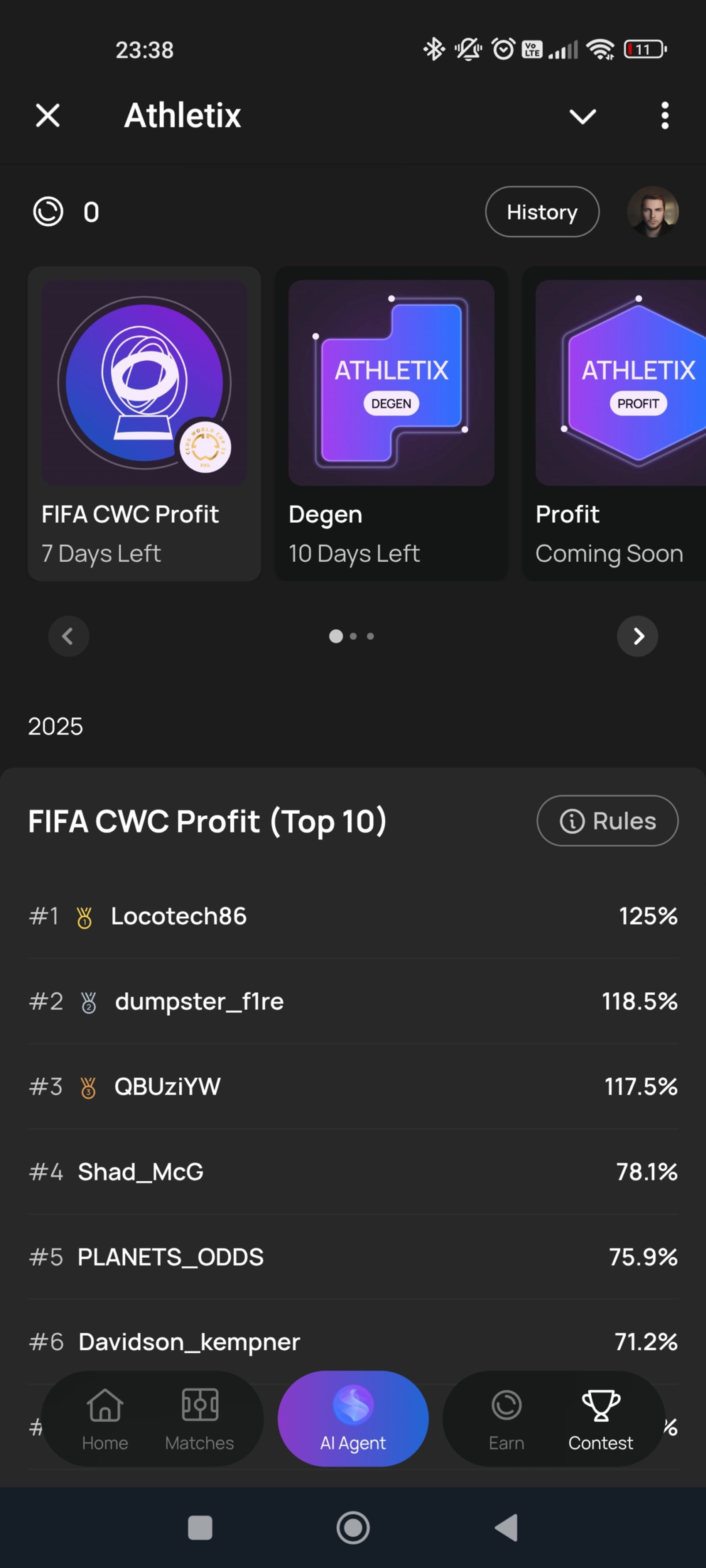 Athletix Список