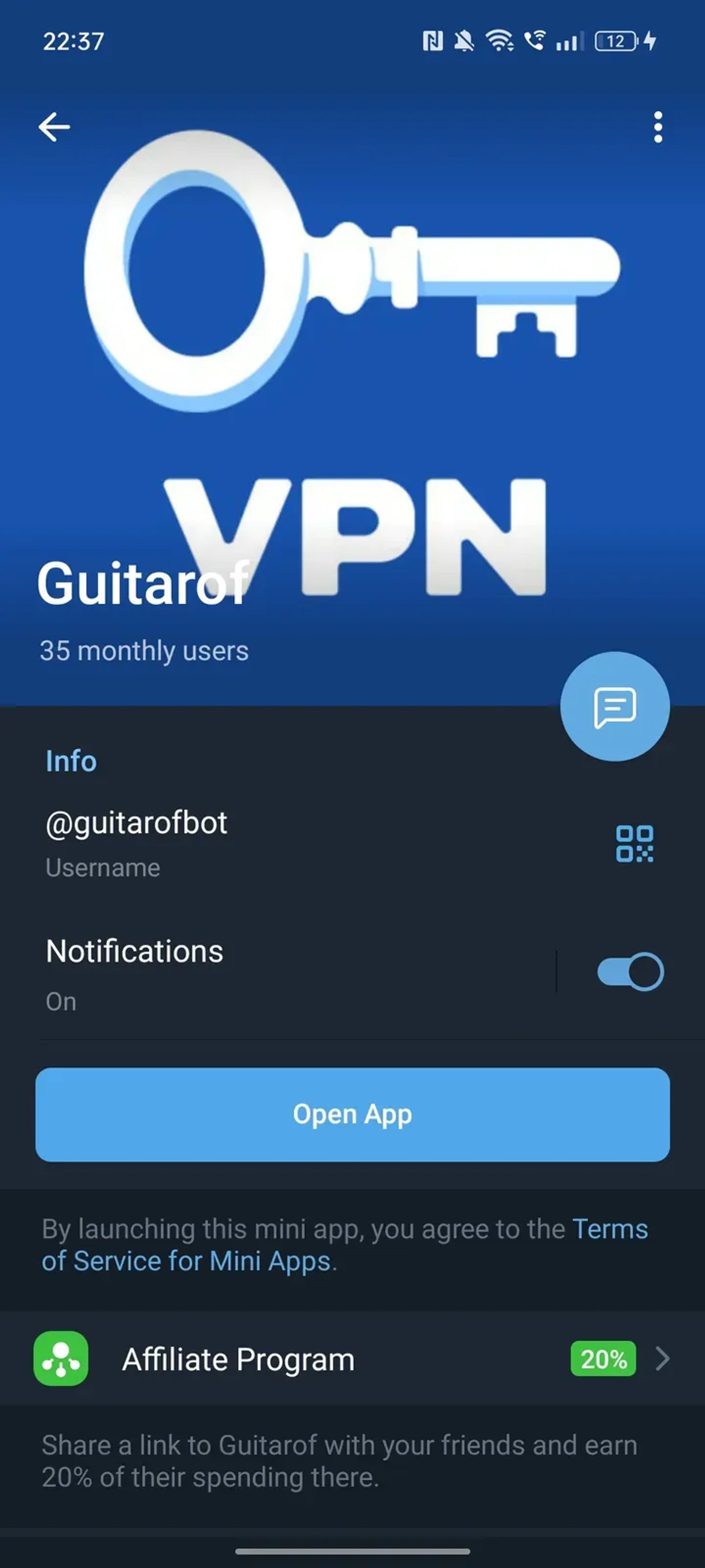 VPN by Guitarof Telegram Screenshot 4
