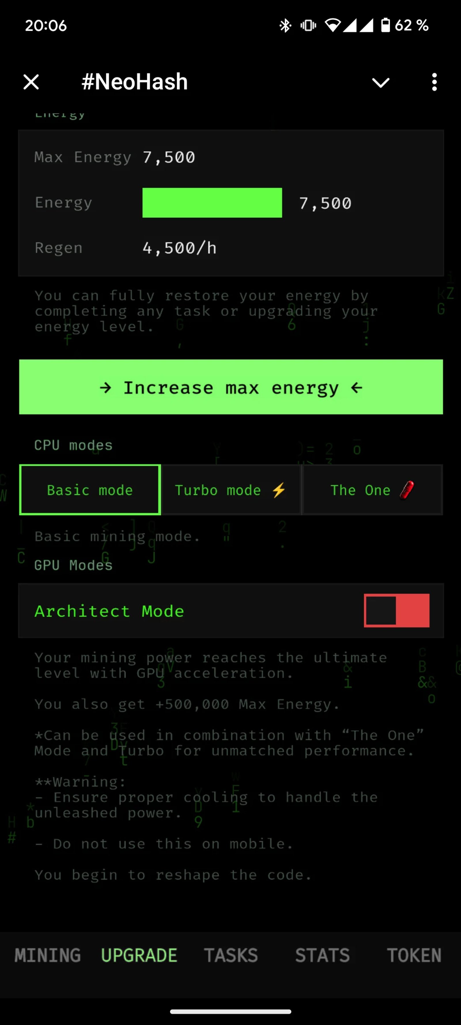 #NeoHash Telegram Screenshot 3