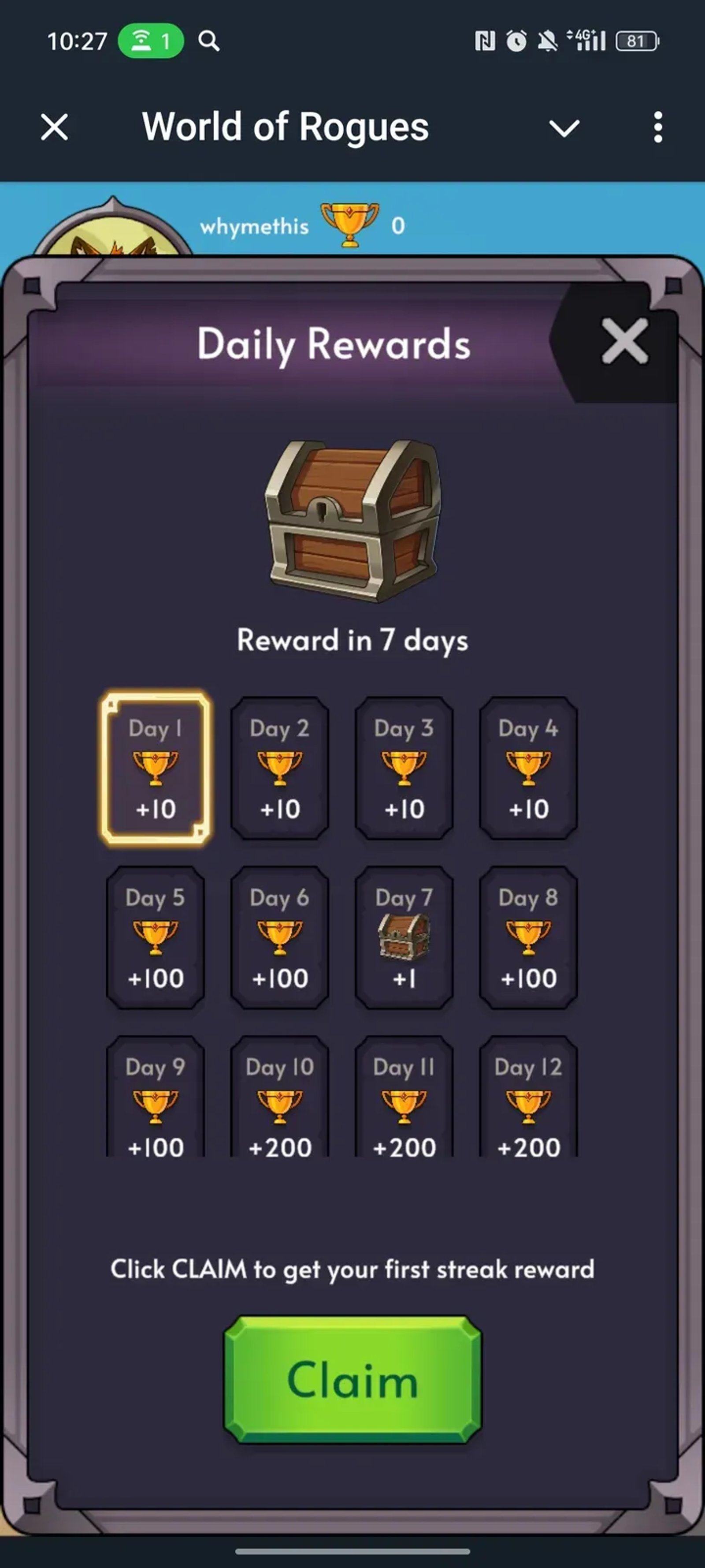 World of Rogues в Телеграм — скриншот 2