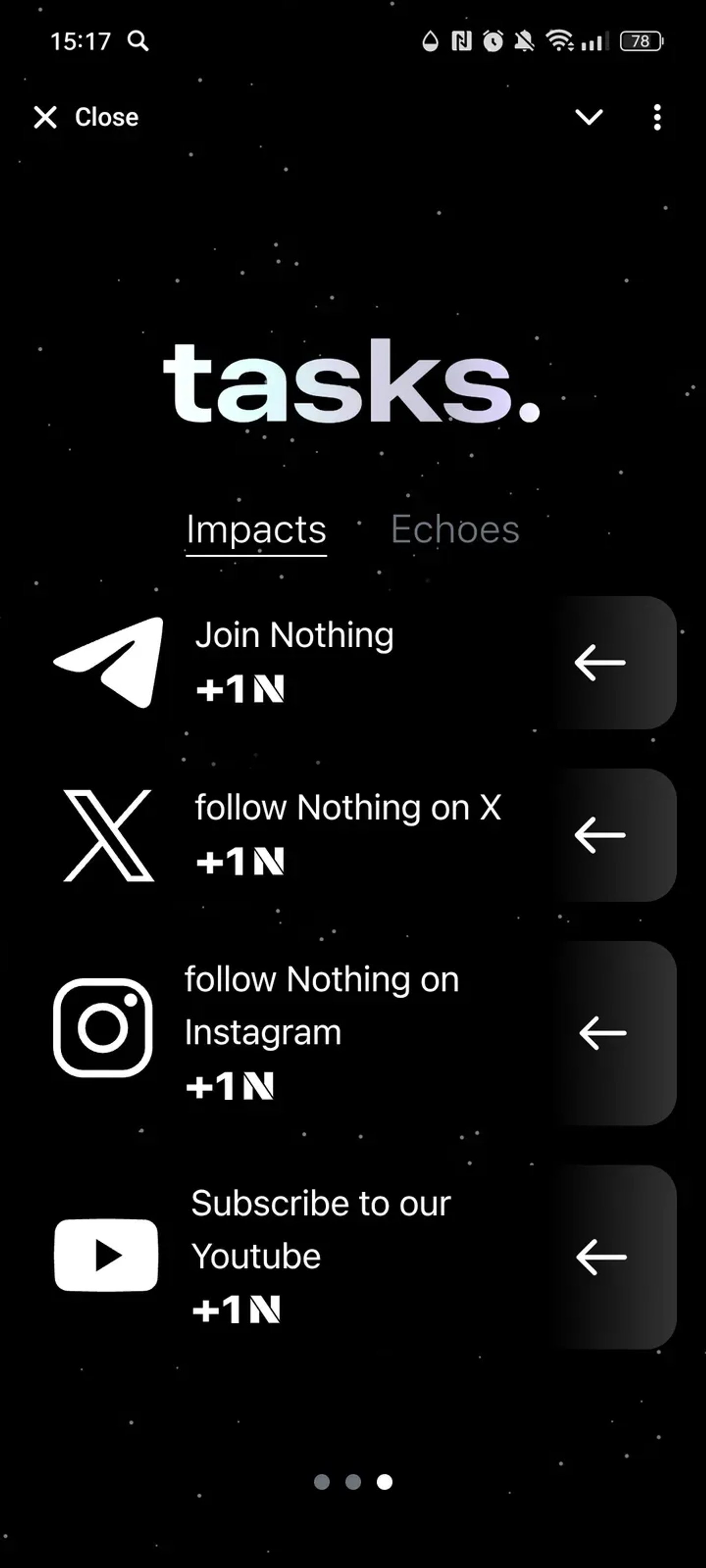 Nothing в Телеграм — скриншот 2