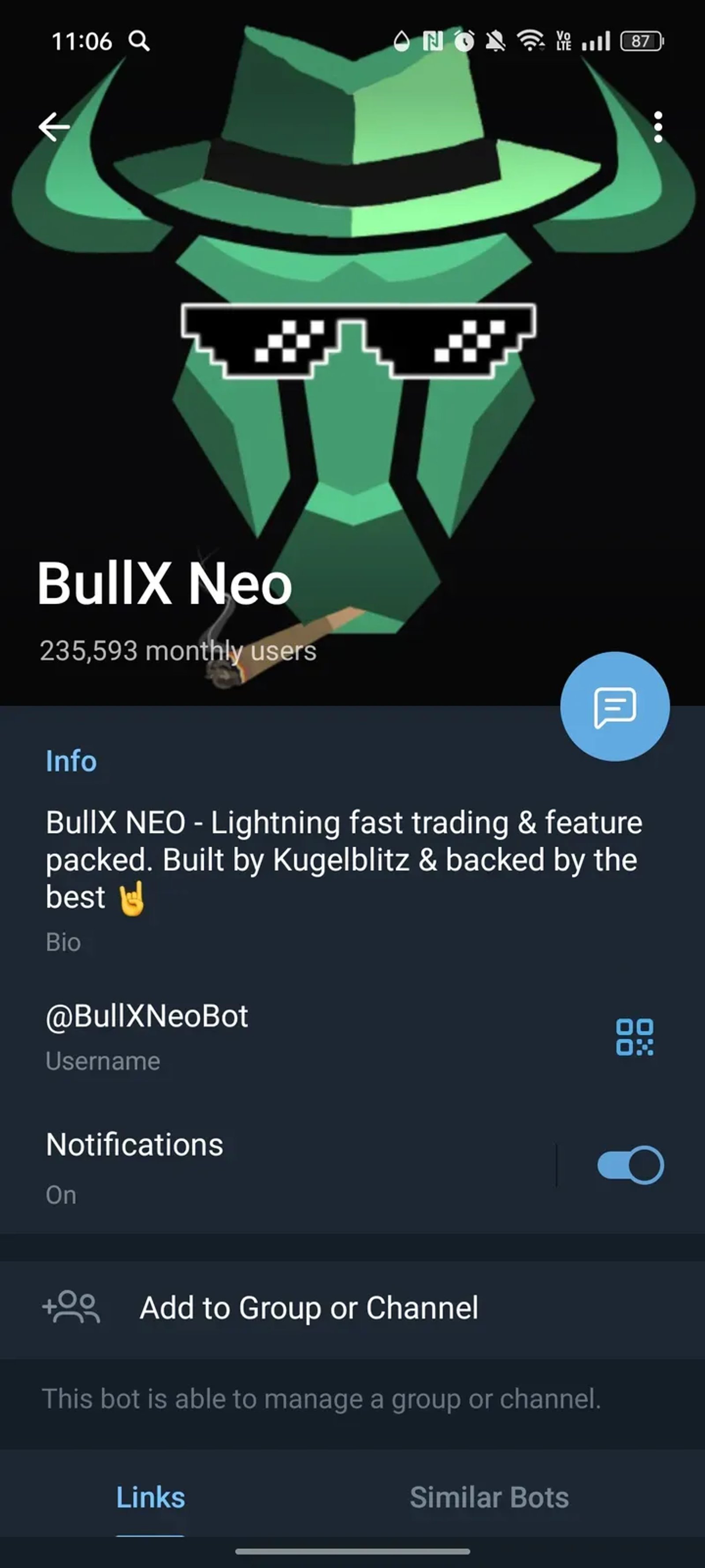 BullX Neo в Телеграм — скриншот 4