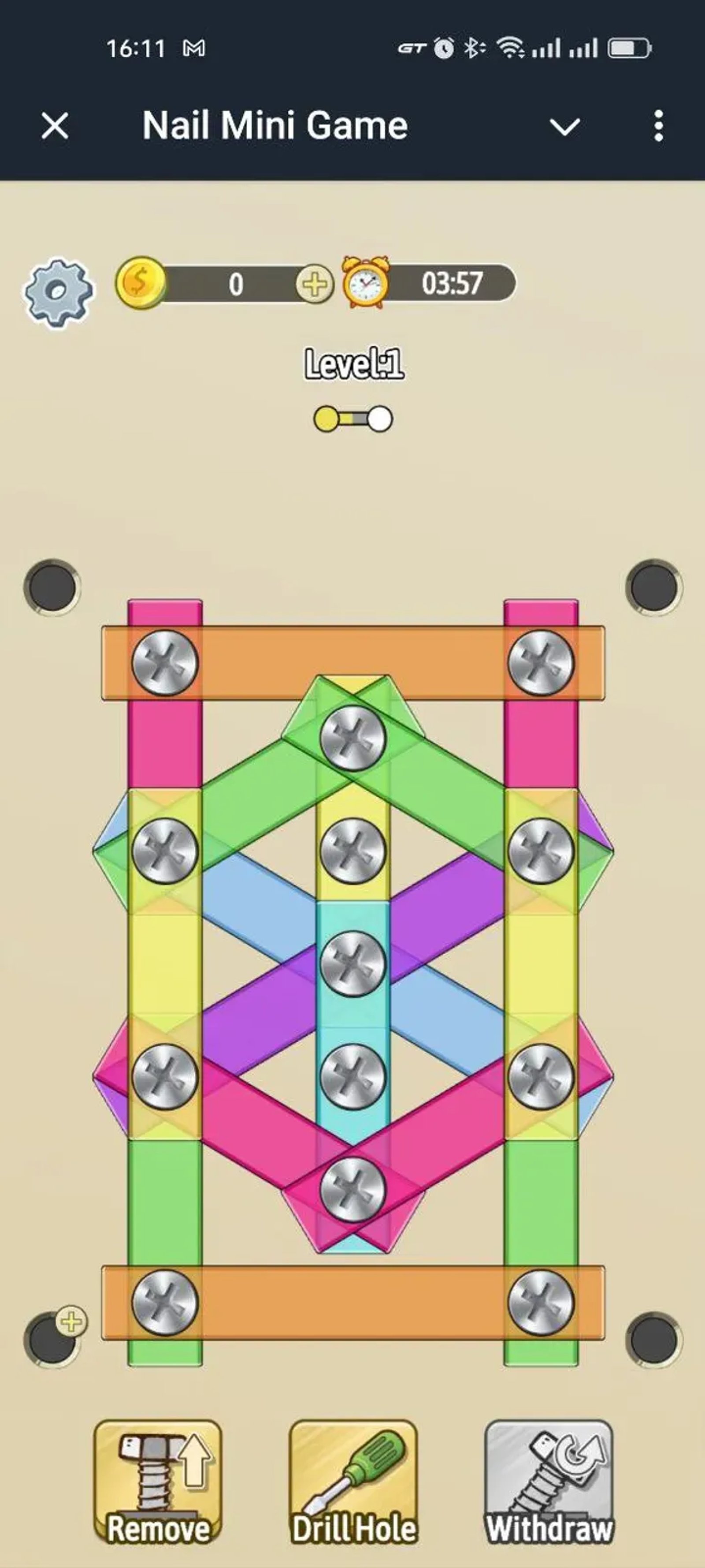 Nail Mini Game в Телеграм — скриншот 5