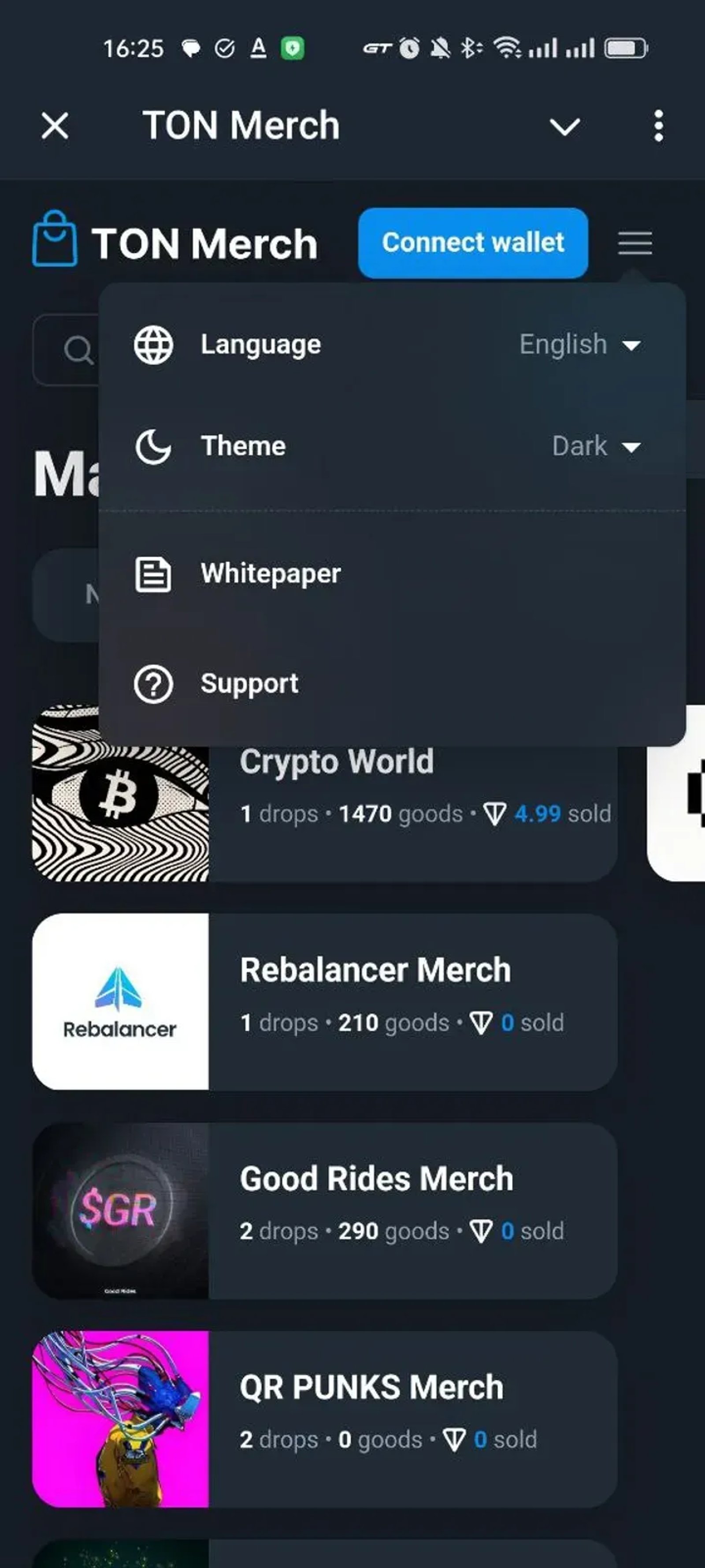 Merch Store в Телеграм — скриншот 1