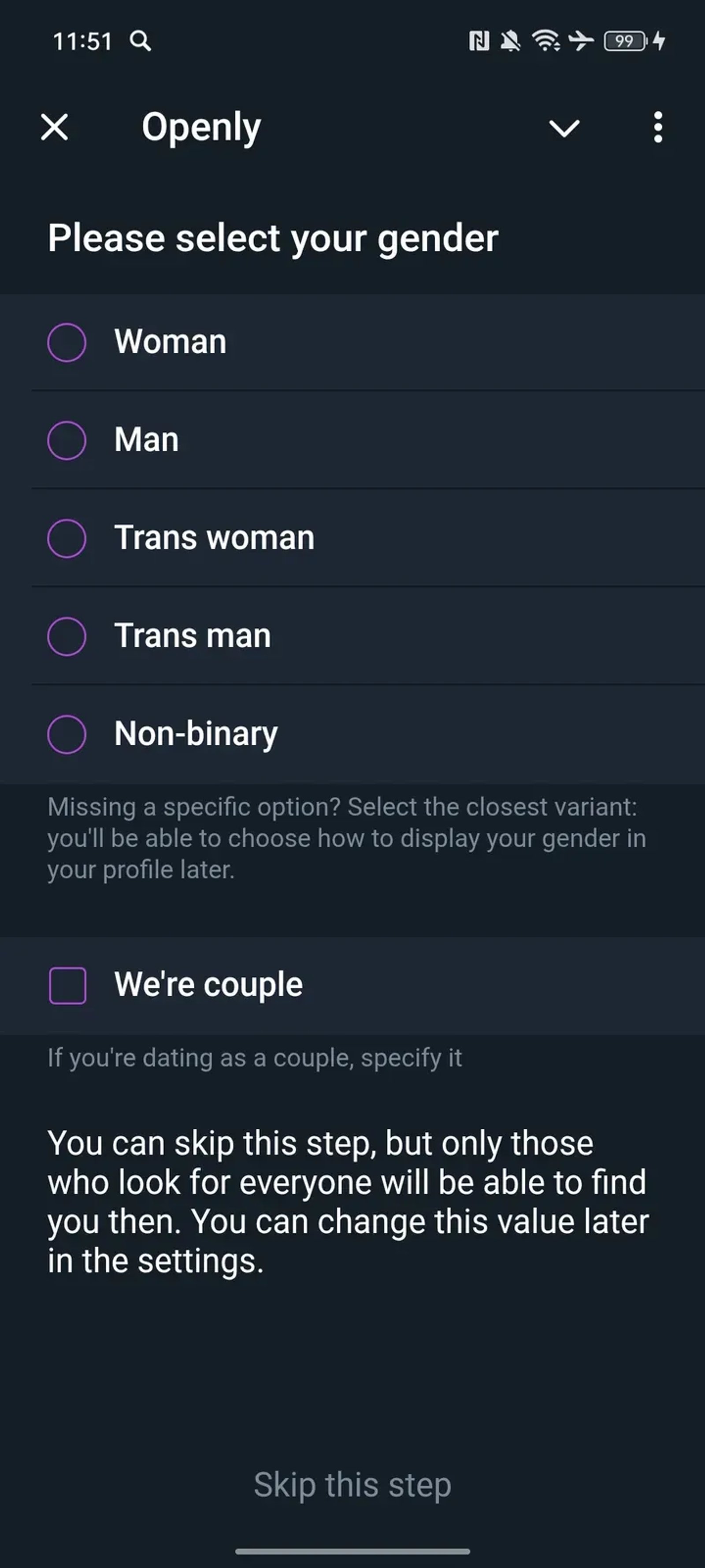 Openly в Телеграм — скриншот 2