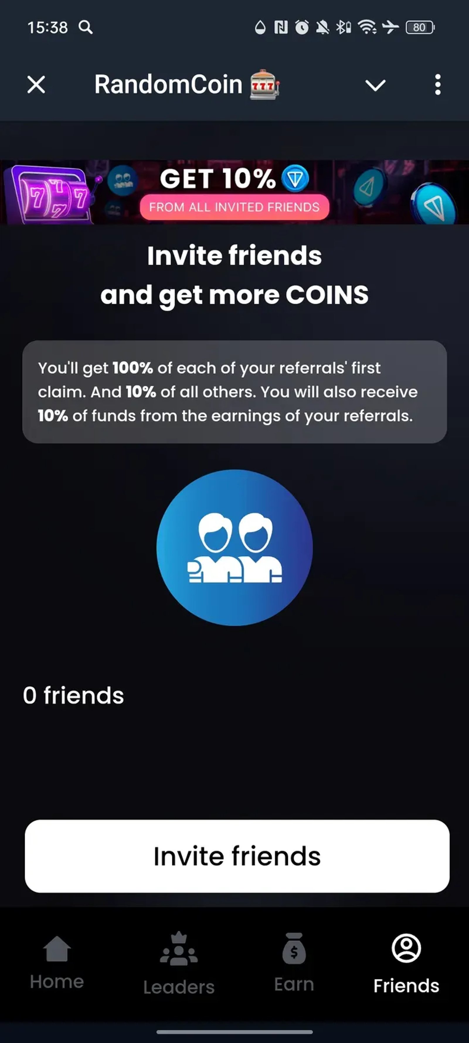 RandomCoin 🎰 в Телеграм — скриншот 5