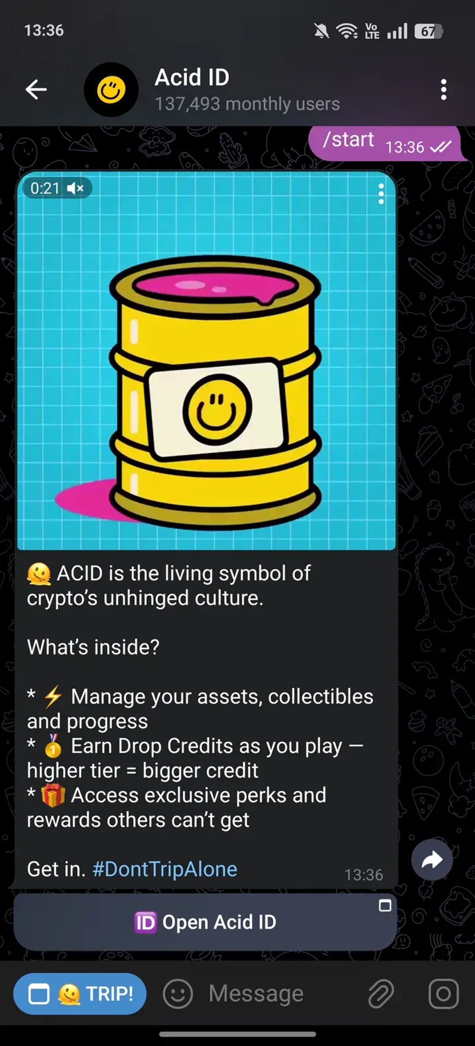Acid ID Telegram Screenshot 3